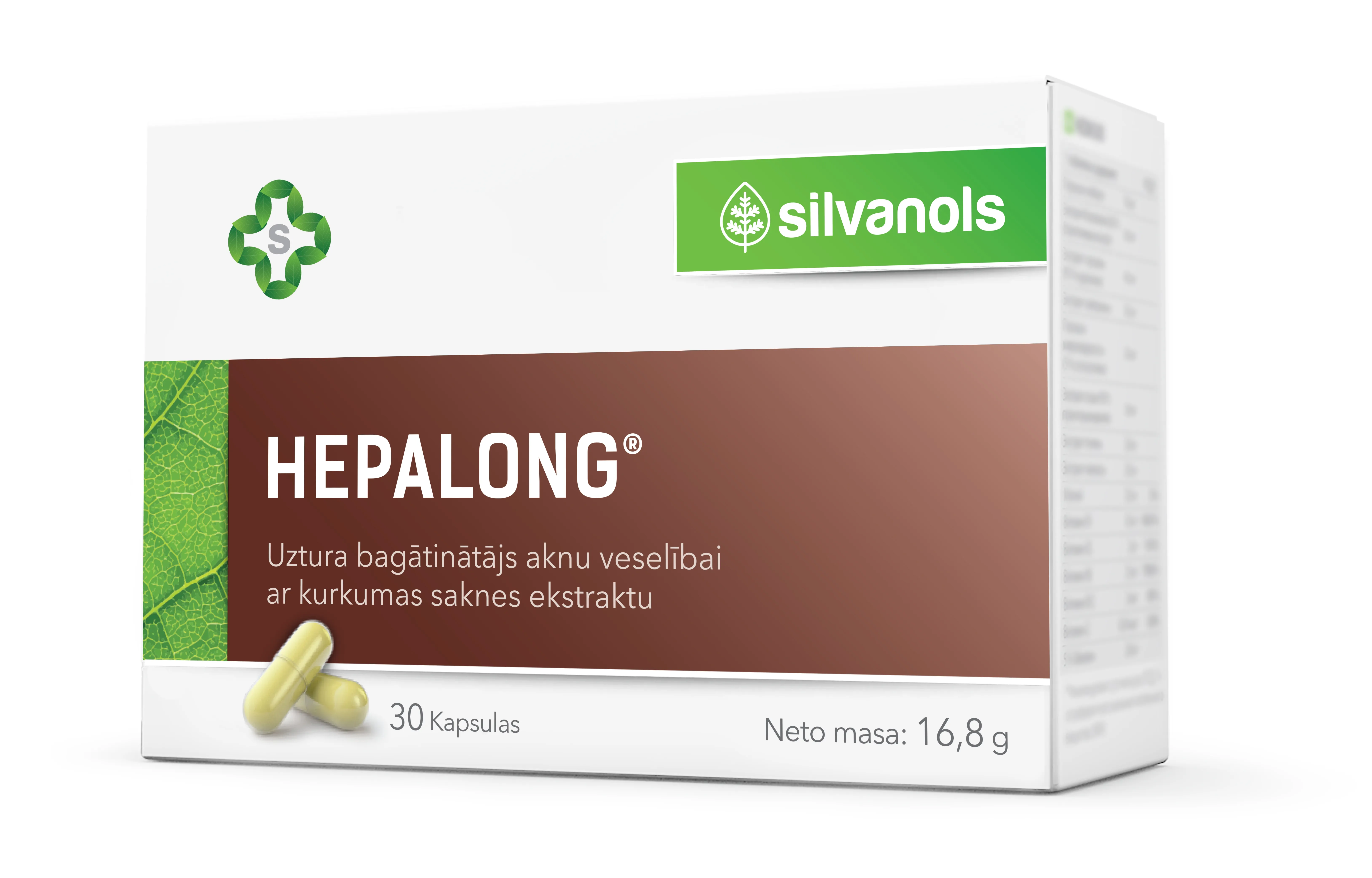SILVANOLS Hepalong kapsulas, 30 gab. - Produkta attēls 