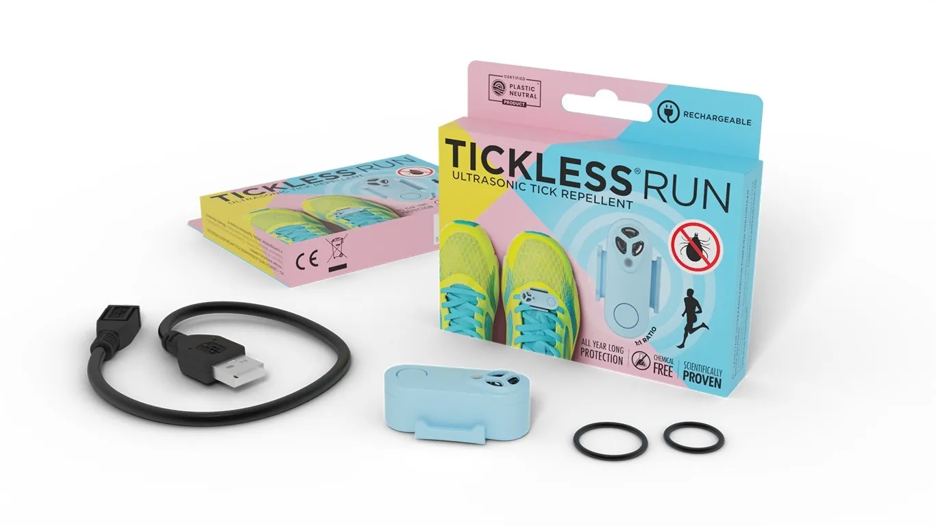 Tickless Run ultraskaņas repelenta ierīce, zila (USB lādējama) - Produkta attēls 