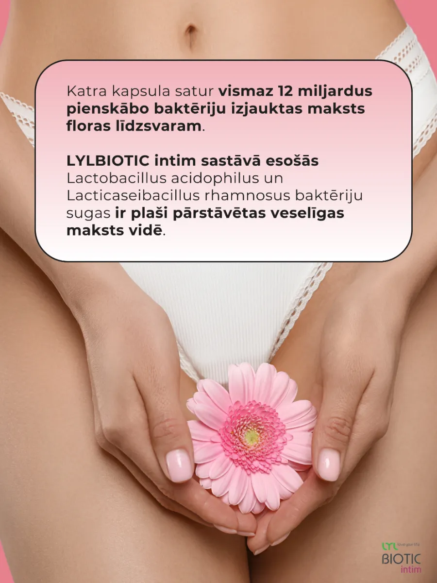 LYL BIOTIC intim, 15 kapsulas - Produkta attēls 4