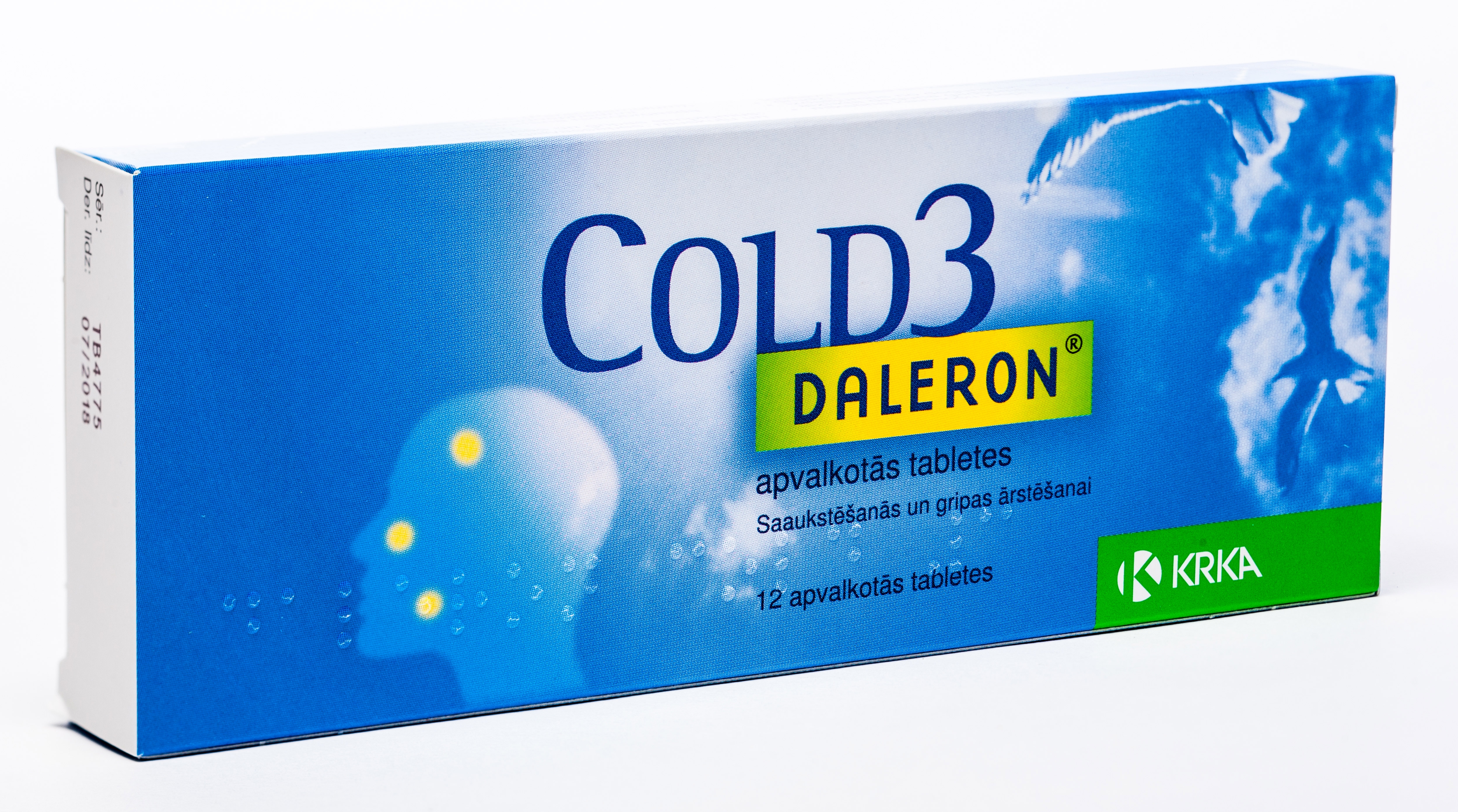 DALERON Cold 3 tabletes, 12 gab. - Produkta attēls 