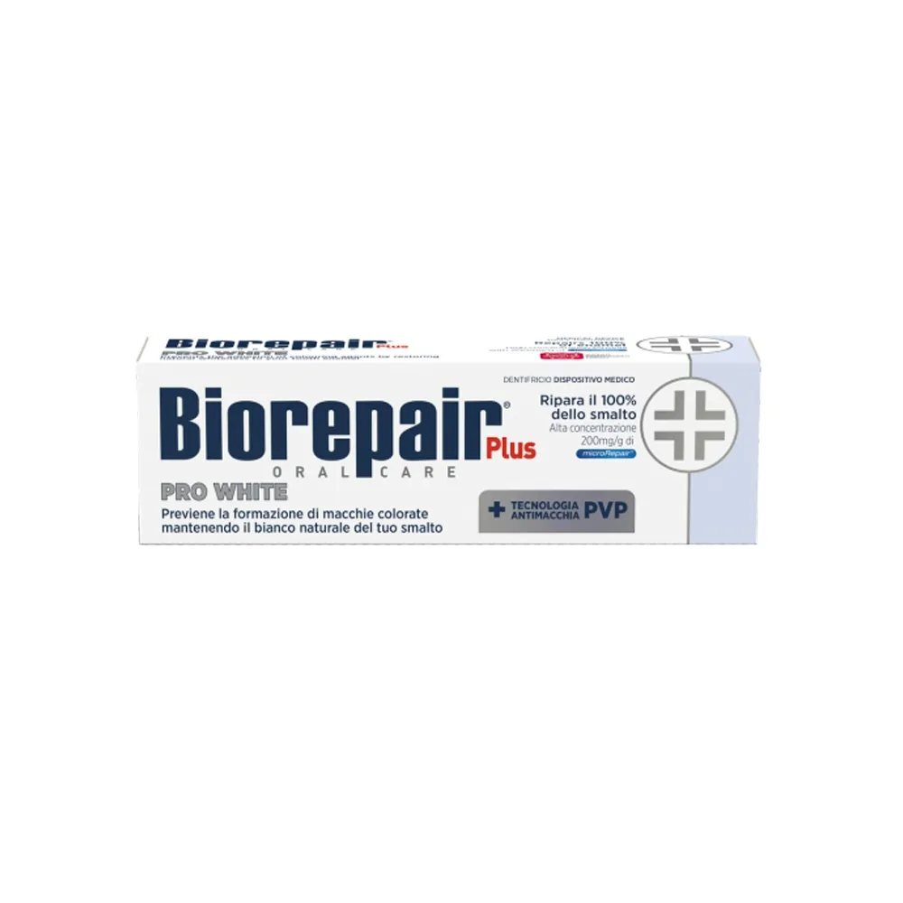 BIOREPAIR PLUS PRO WHITE zobu pasta 75ml - Produkta attēls 