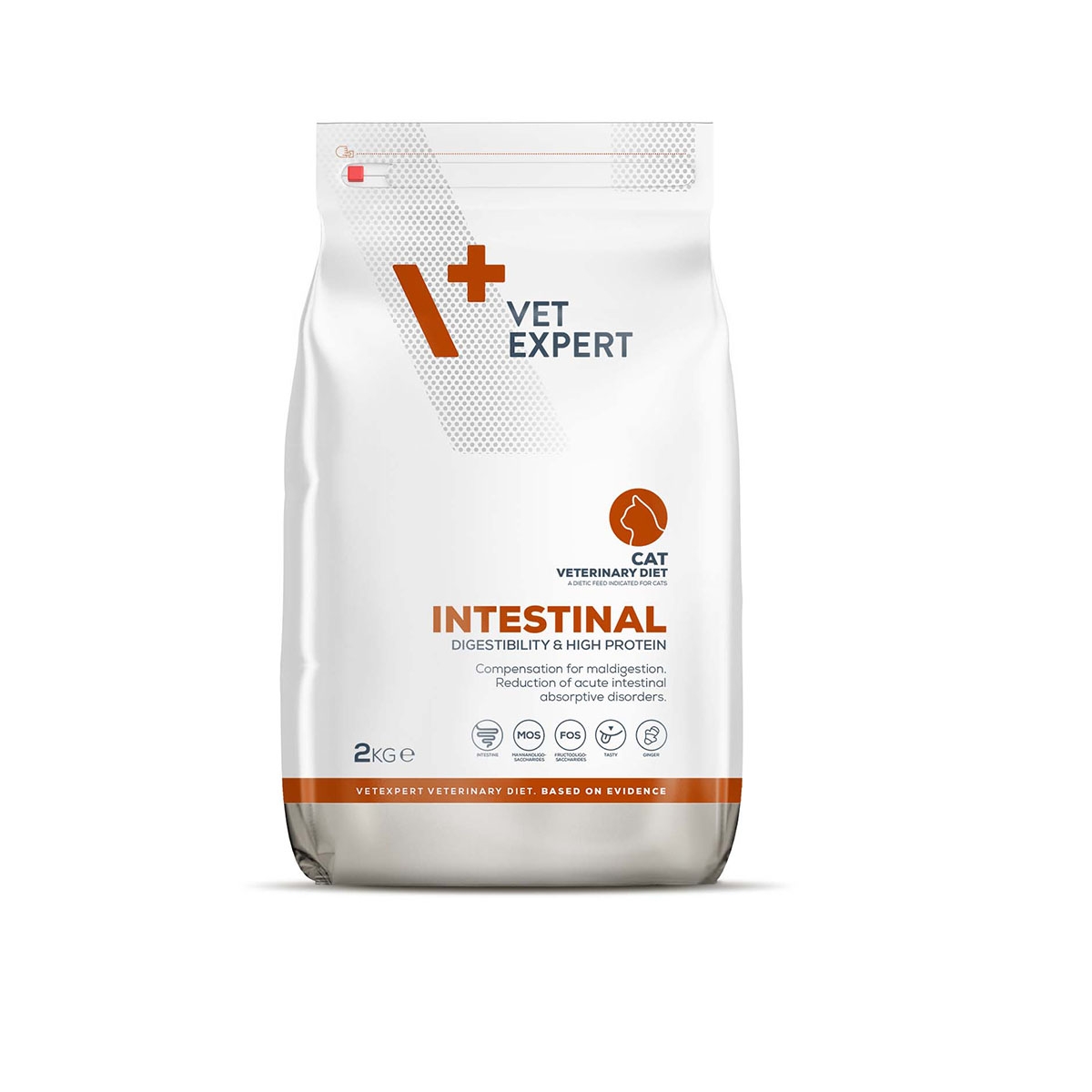 4T VD KAĶU INTESTINAL SAUSĀ B 2KG - Produkta attēls 