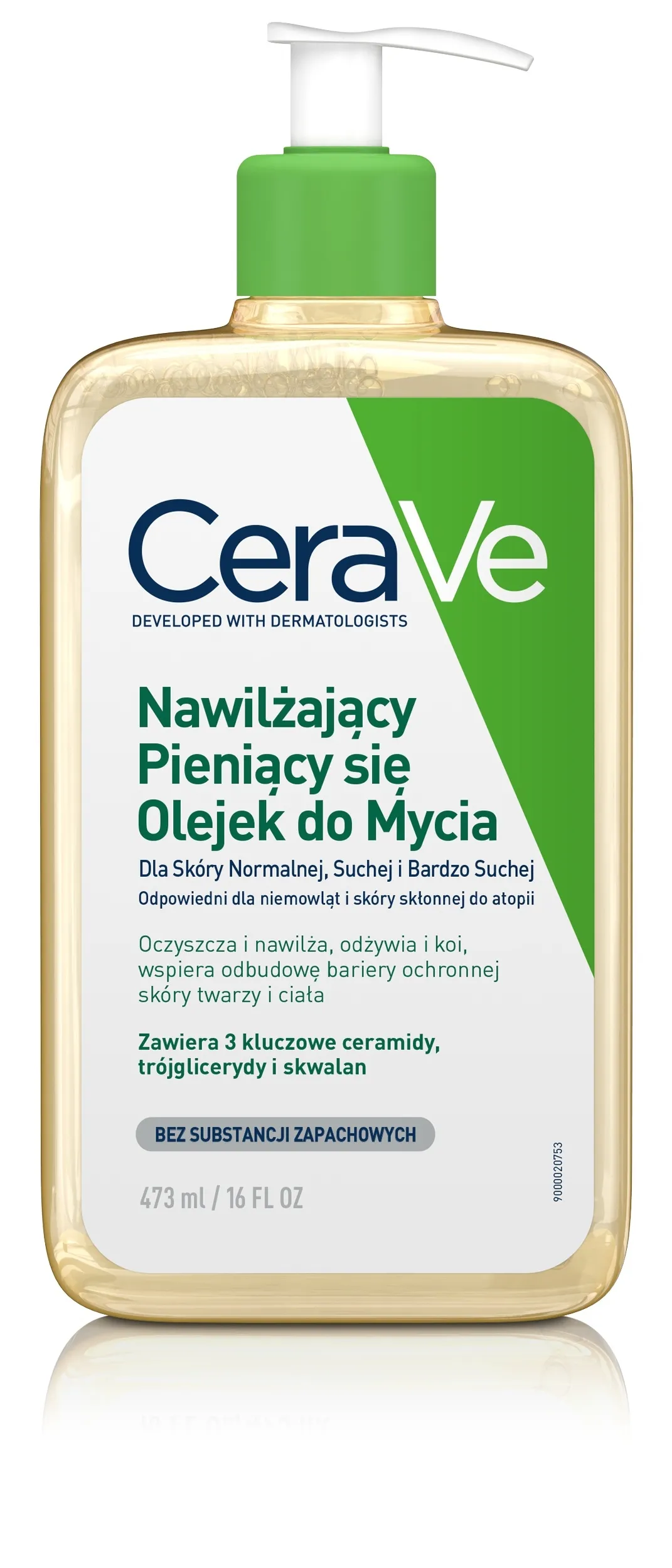 CERAVE putojoša eļļa normālai, sausai un ļoti sausai ādai, 473 ml - Produkta attēls 