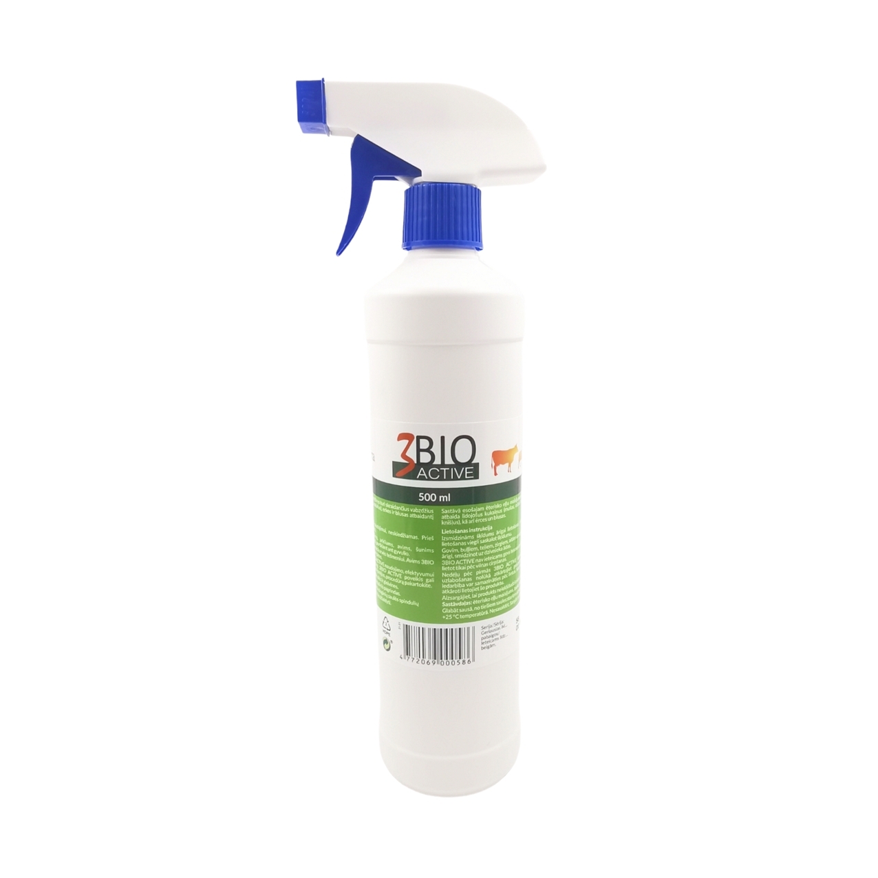3BIO ACTIVE REPELLENT 500ML SPRAY - Produkta attēls 