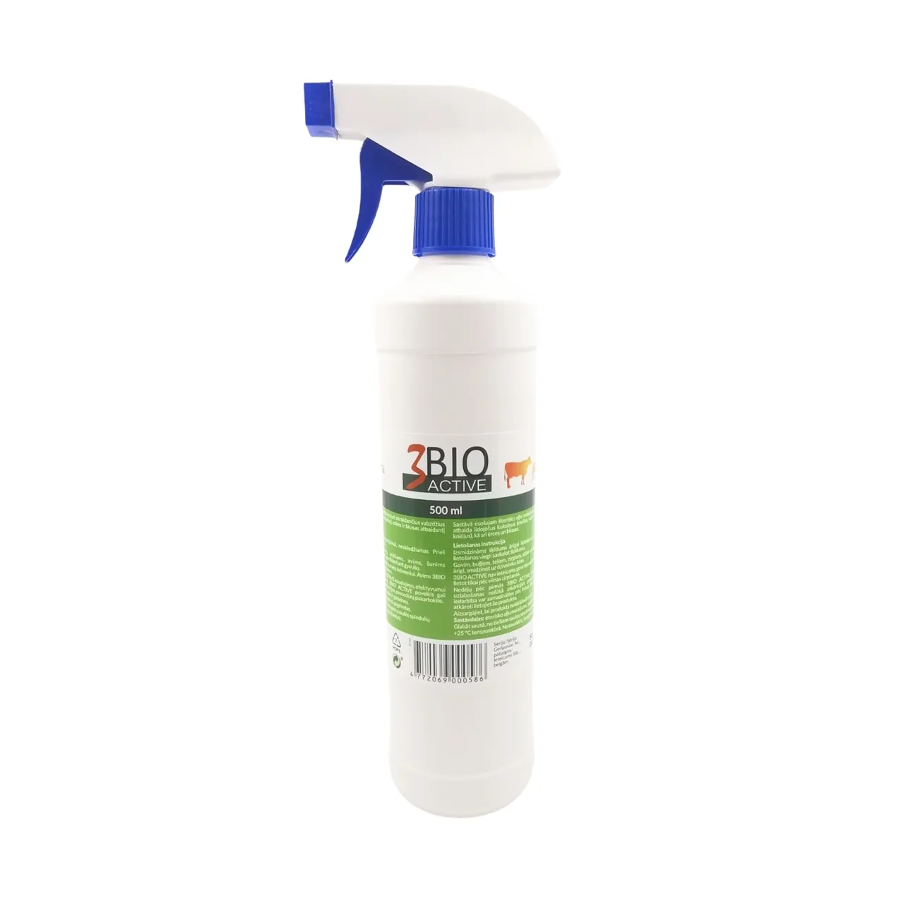 3BIO ACTIVE REPELLENT 500ML SPRAY - Produkta attēls 