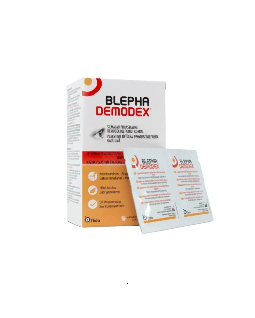 BLEPHA Demodex salvetes acu plakstiņiem, 30 gab - Produkta attēls 