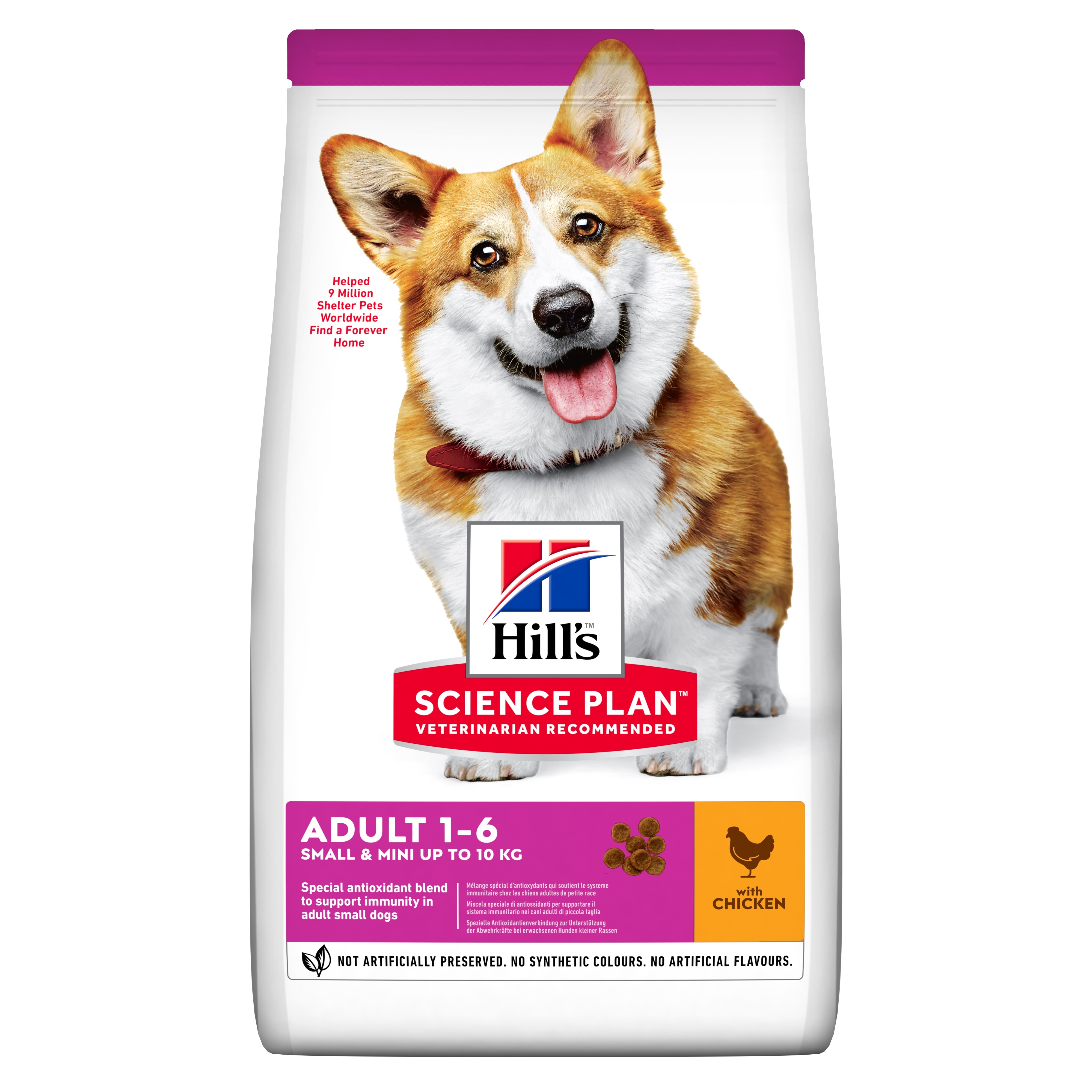 Hills suņu sausā barība mazām šķirnēm vista 1,5kg - Produkta attēls 