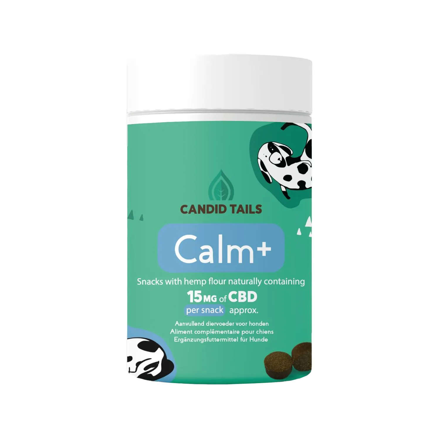 Candid Tails CBD Calm+ papildbarība suņiem 150g - Produkta attēls 