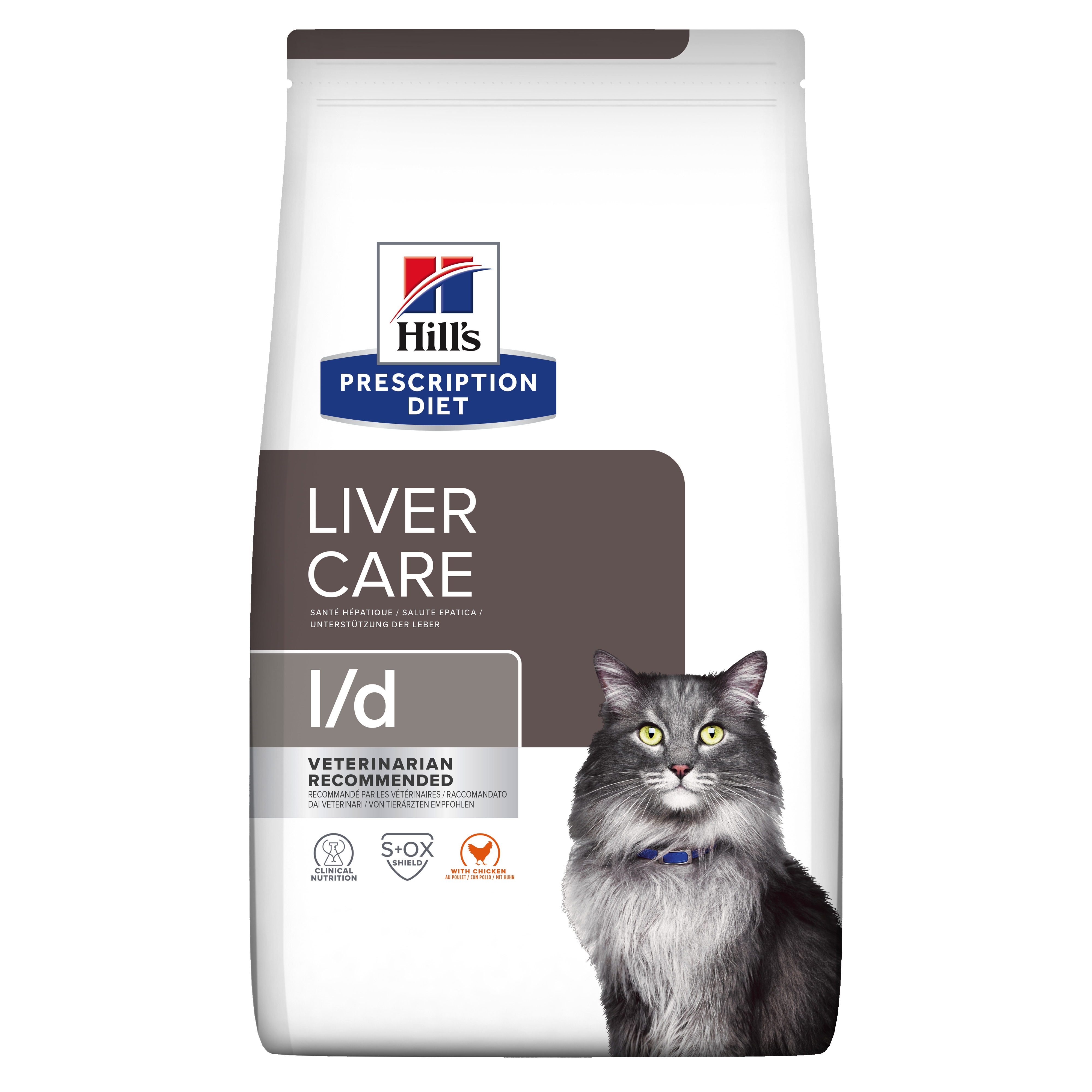 Hills PD kaķu sausā barība L/D vista 1,5kg - Produkta attēls 