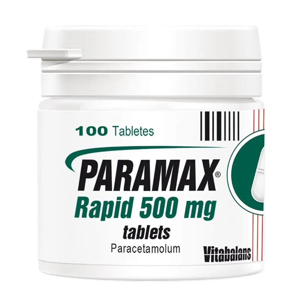 PARAMAX Rapid 500mg tabletes, 100 gab. - Produkta attēls 
