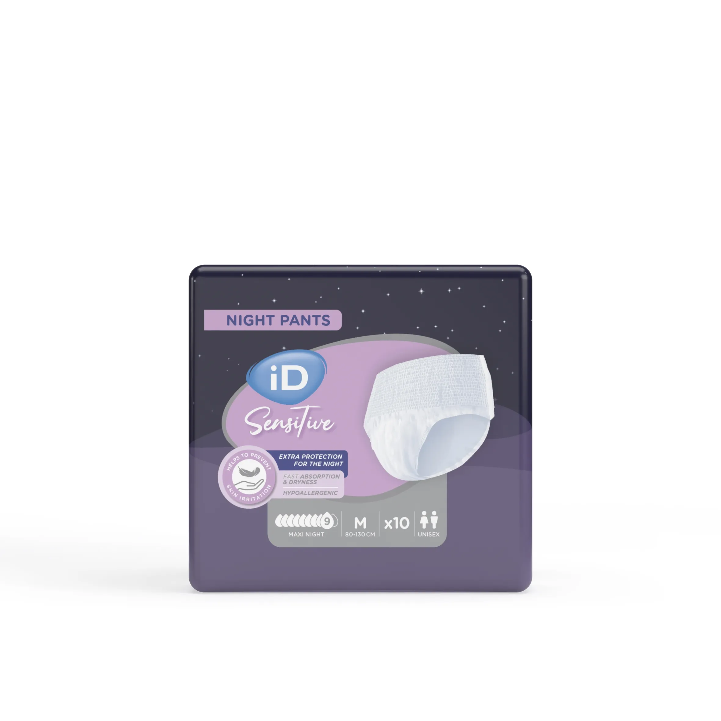 ID Sensitive Pants Maxi Night M biksītes, 10 gab - Produkta attēls 