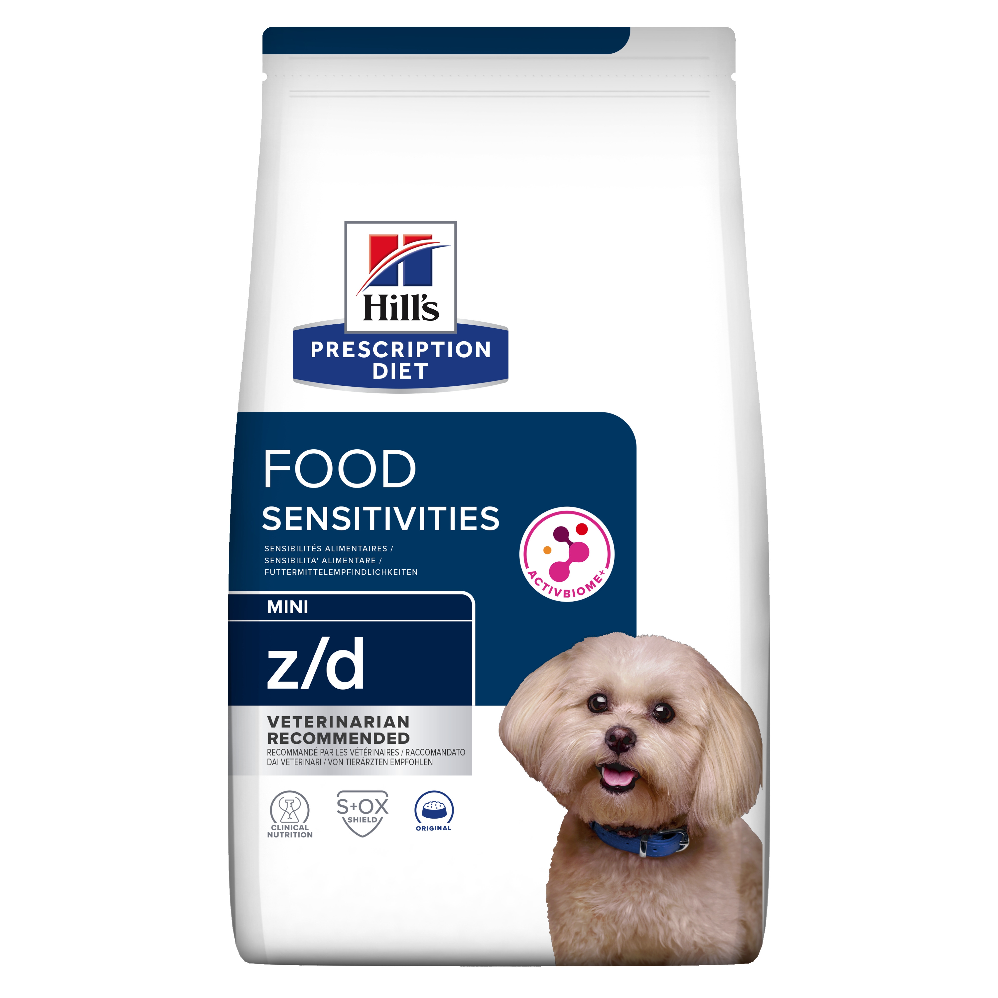Hills PD suņu sausā barība Z/D Mini 1kg - Produkta attēls 