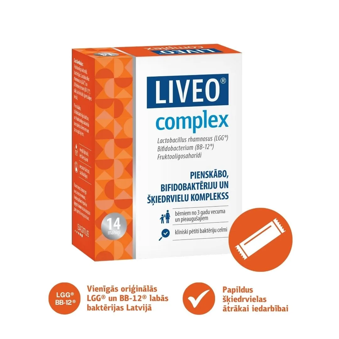 LIVEO Complex pulv. paciņās, 14 gab. - Produkta attēls 2