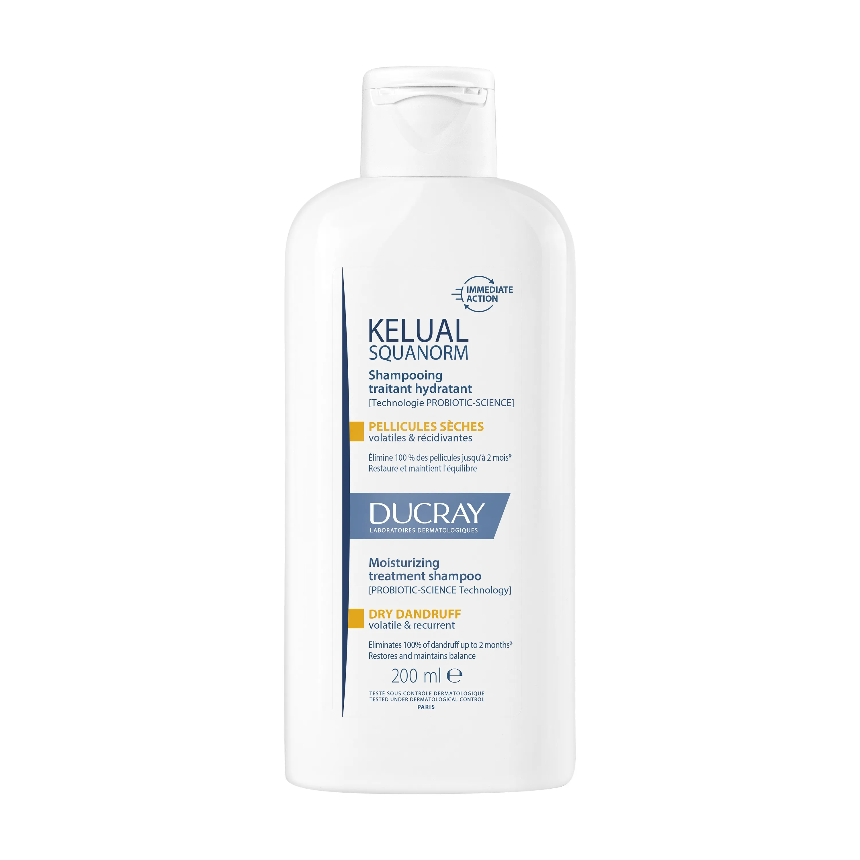 DUCRAY Kelual Squanorm šampūns sausām blaugznām, 200 ml - Produkta attēls 