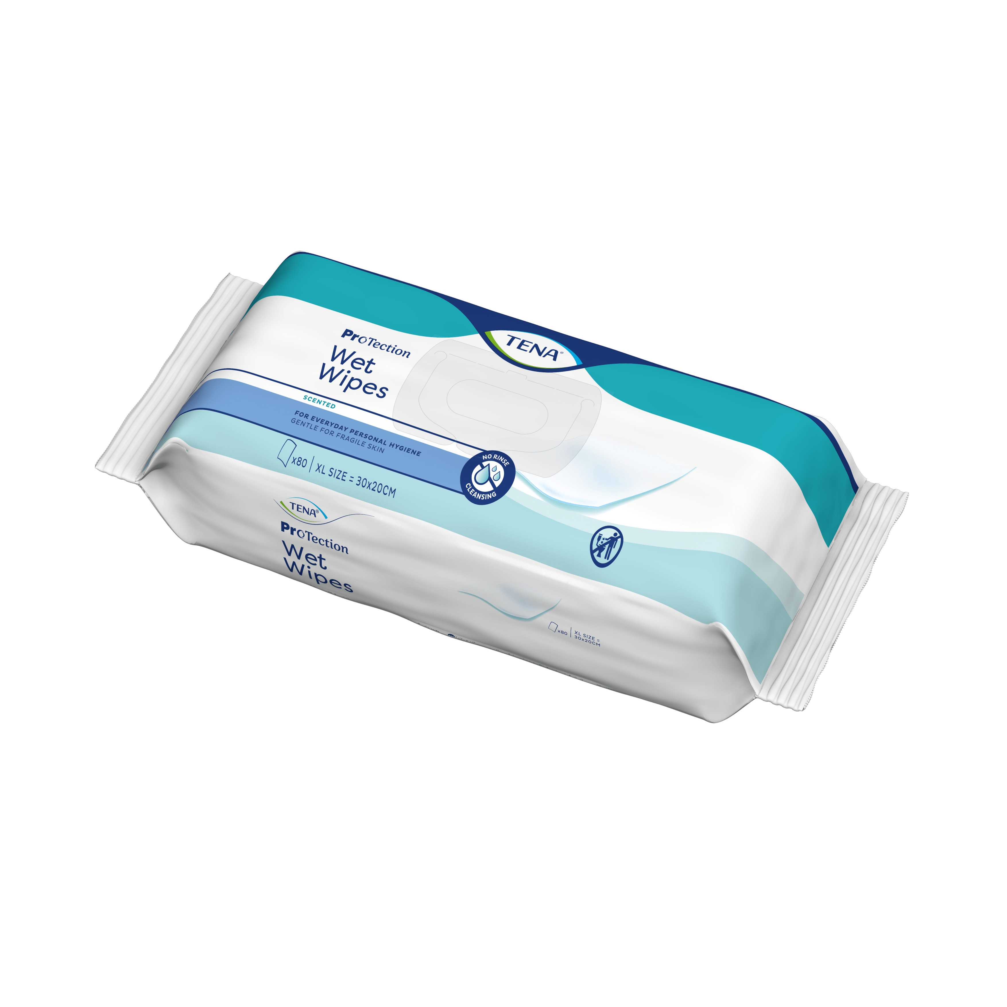 TENA mitrās salvetes Wet Wipes Protection N80 - Produkta attēls 