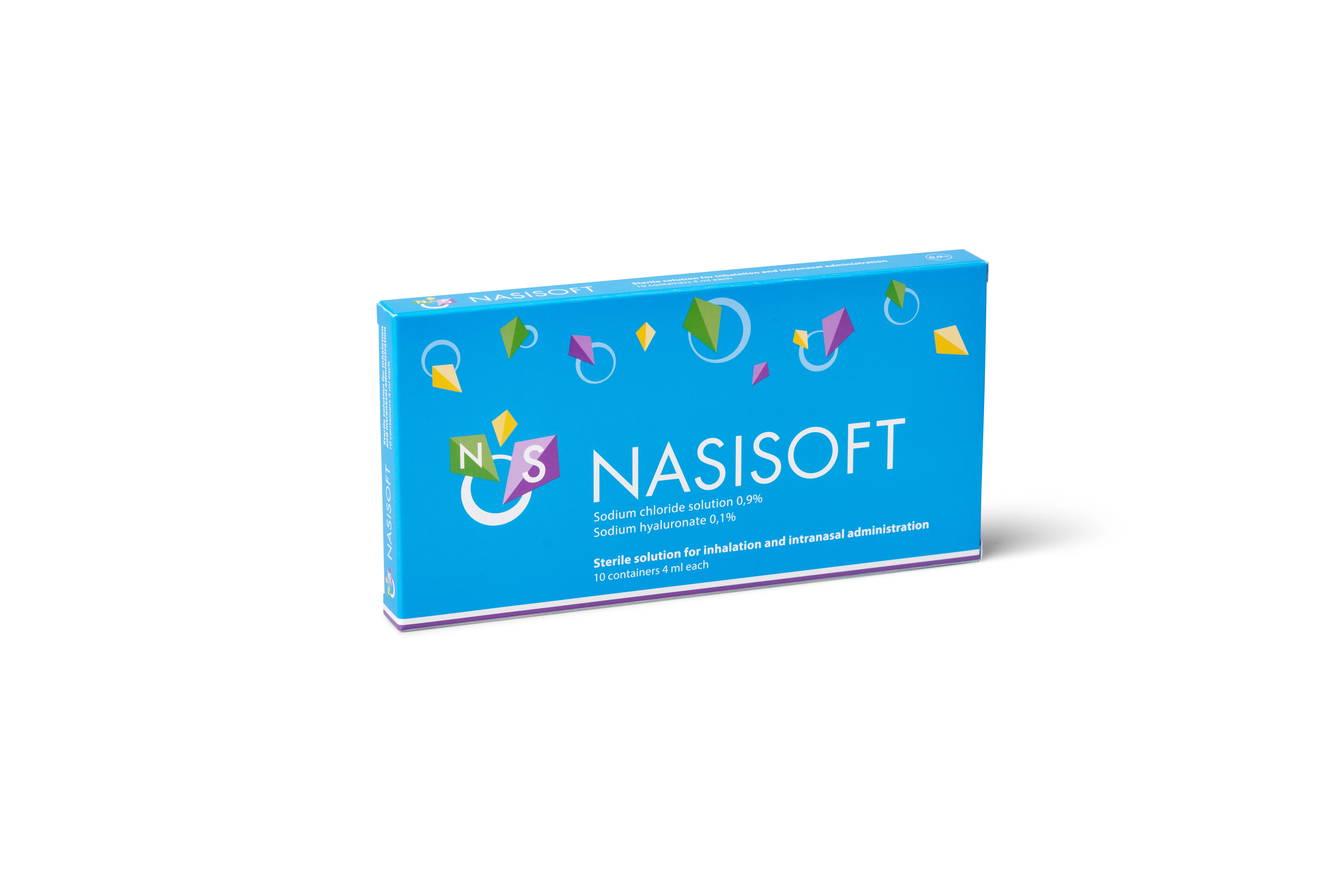 NASISOFT sterils šķīdums inhalācijām un intranazālai lietošanai, 10*4 - Produkta attēls 