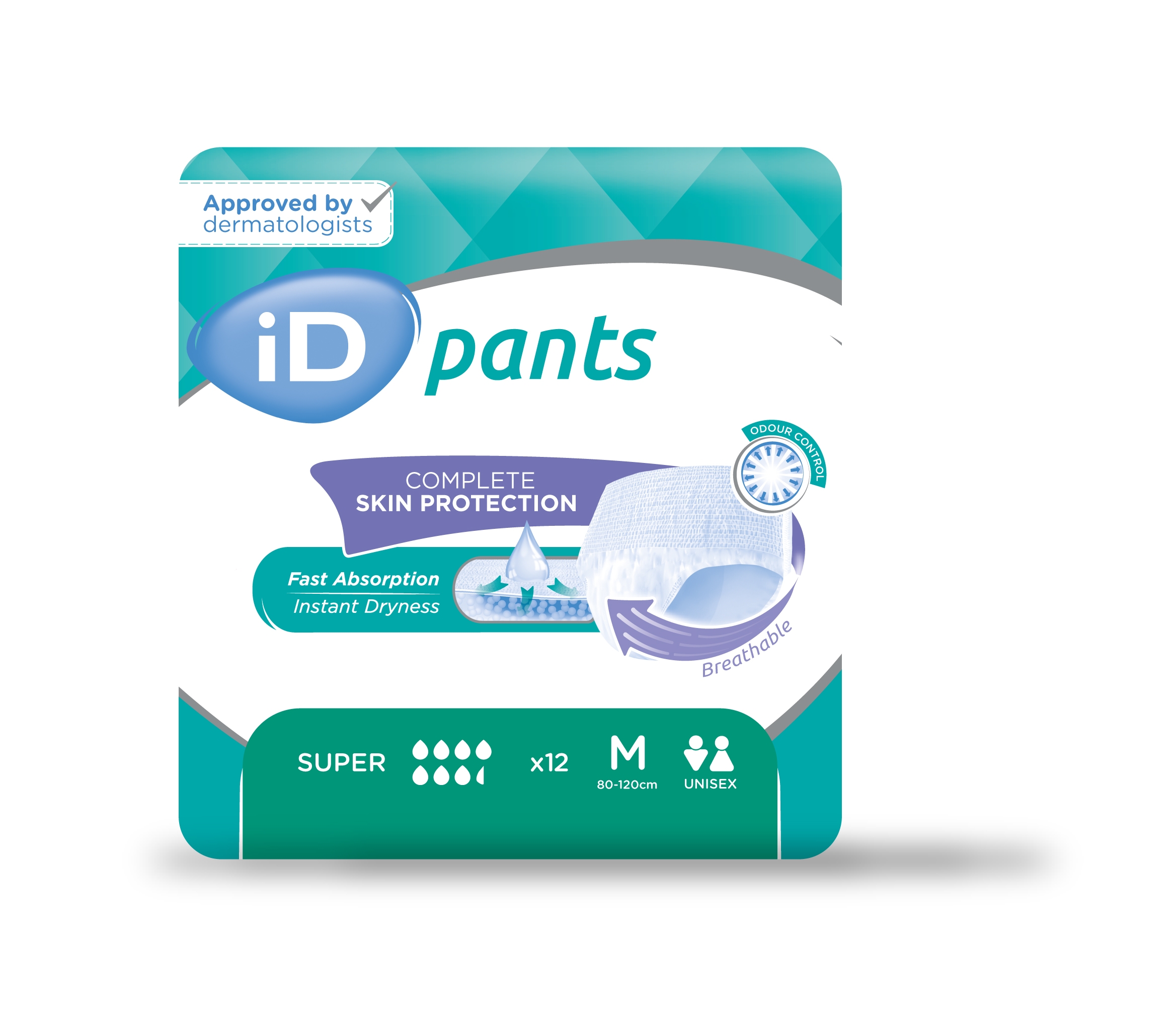 ID Pants SENSITIVE Super M uzsūcošās bikses, 12 gab. - Produkta attēls 