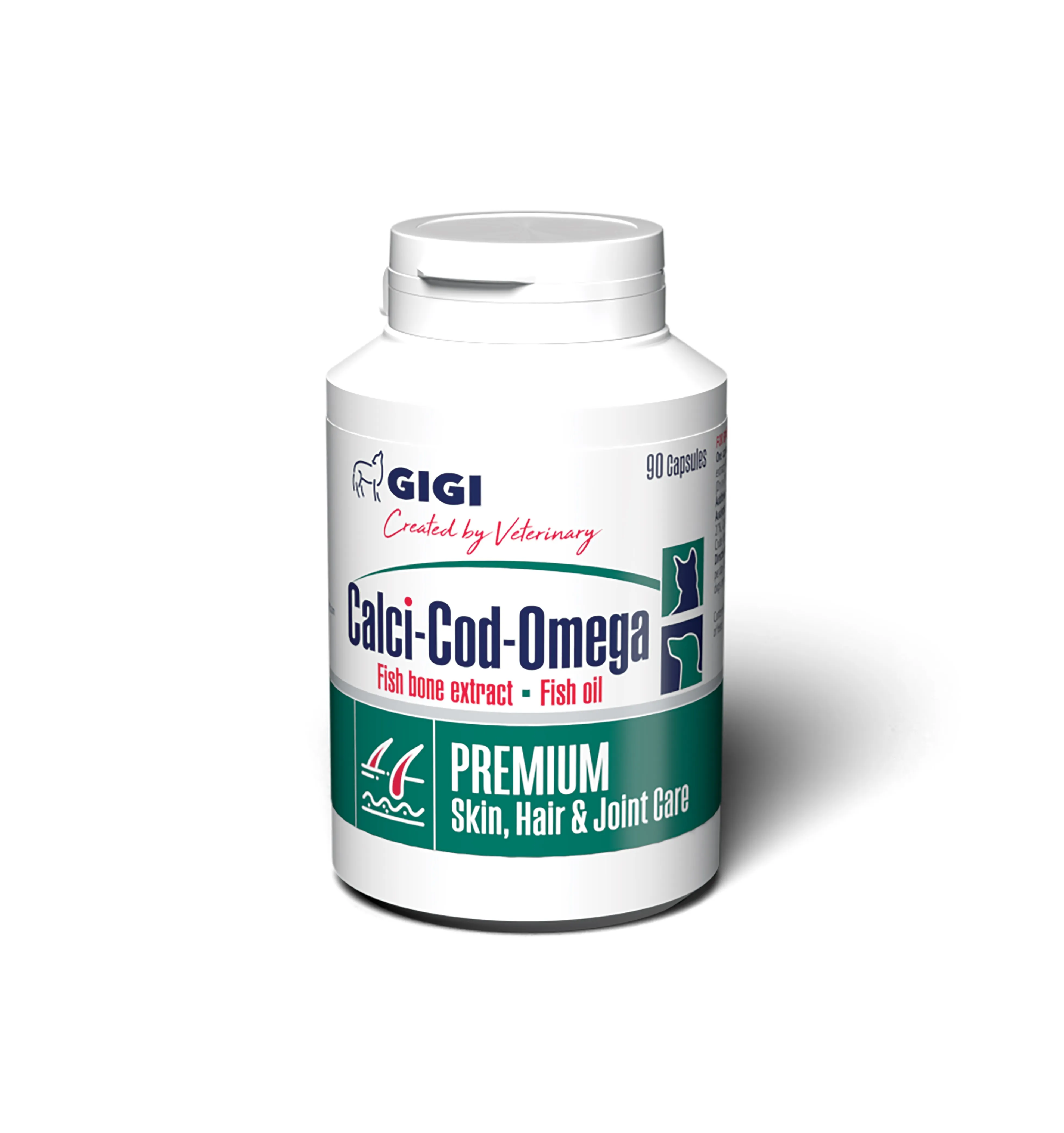 GIGI CALCI-COD-OMEGA KAPS N90 SUŅIEM/KAĶIEM - Produkta attēls 
