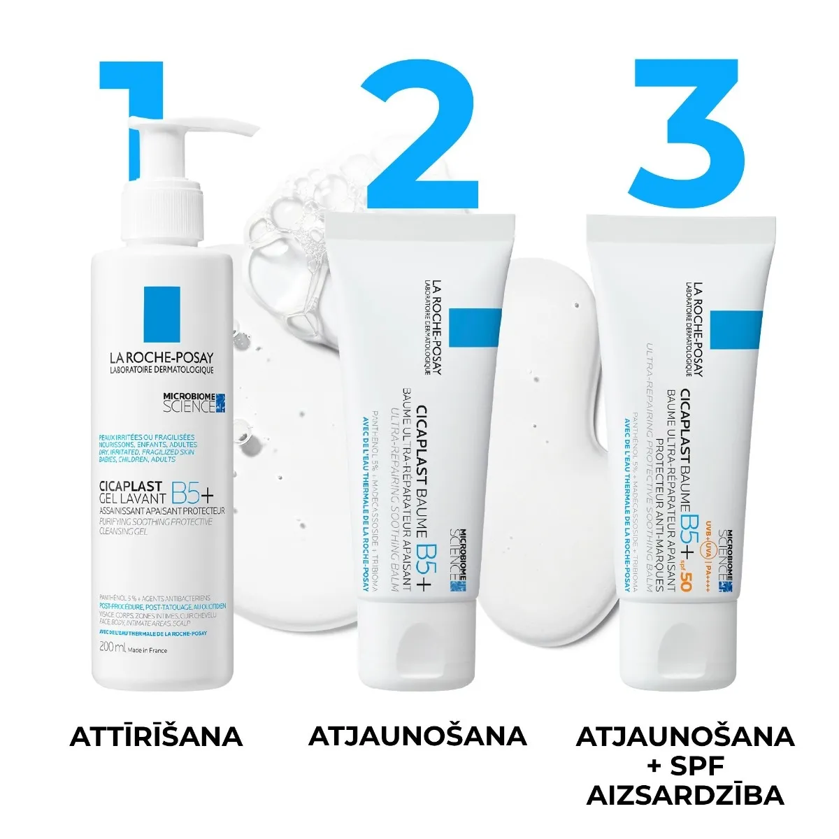 LA ROCHE-POSAY Gel Lavant B5 attīrošs gēls, 200 ml - Produkta attēls 8