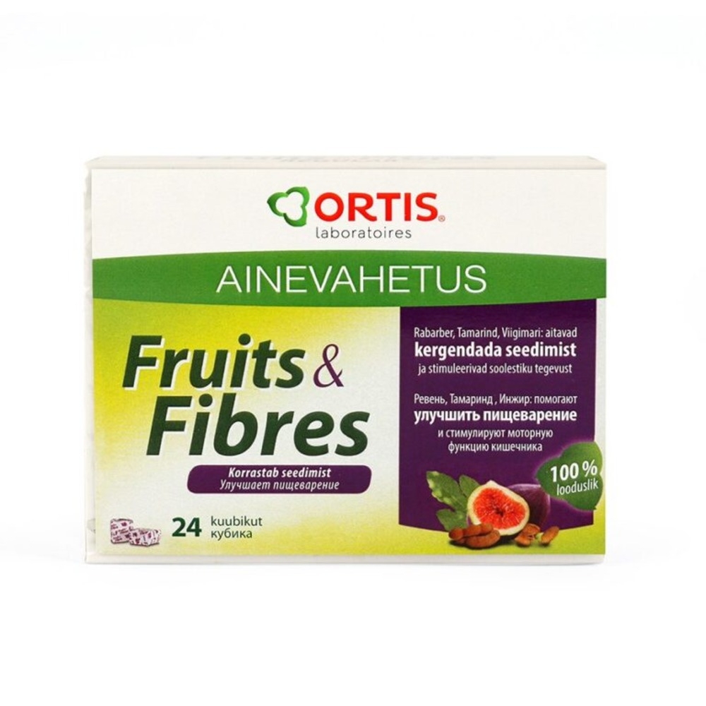ORTIS Fruits & Fibres kubiņi, 24 gab. - Produkta attēls 