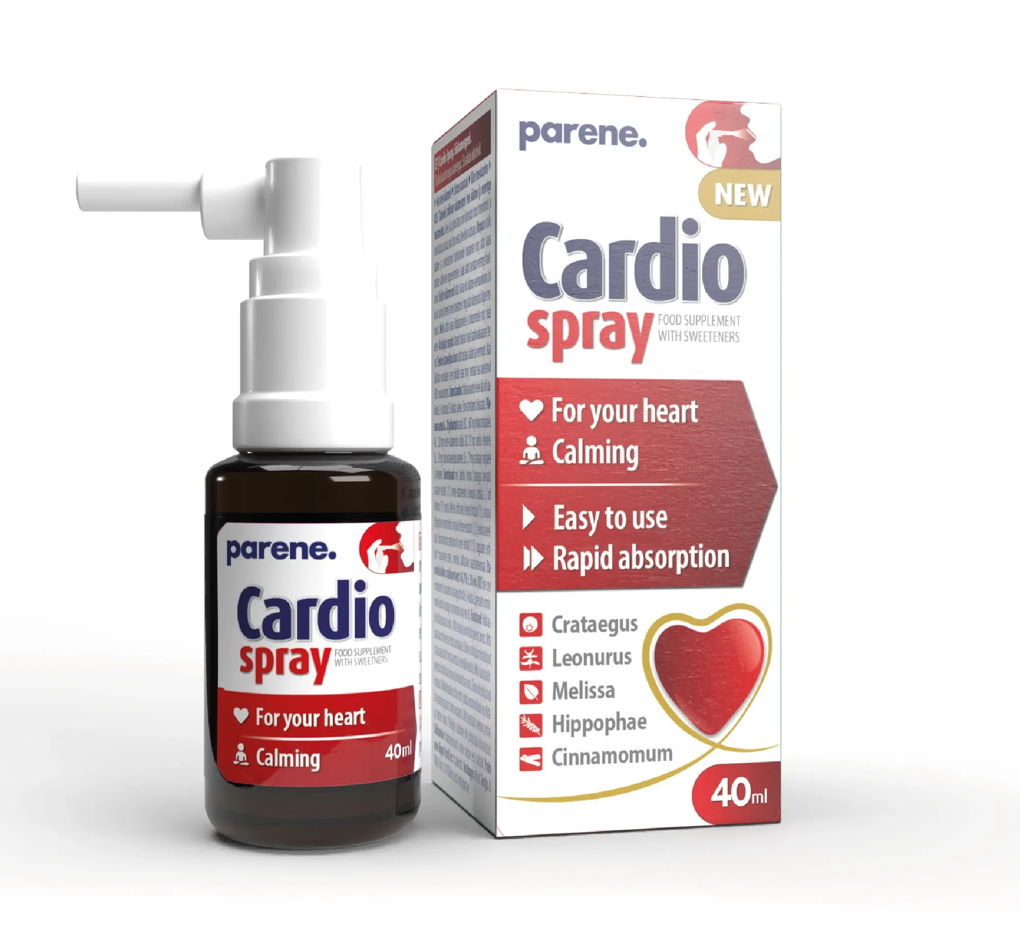 PARENE Cardio sprejs, 40 ml - Produkta attēls 