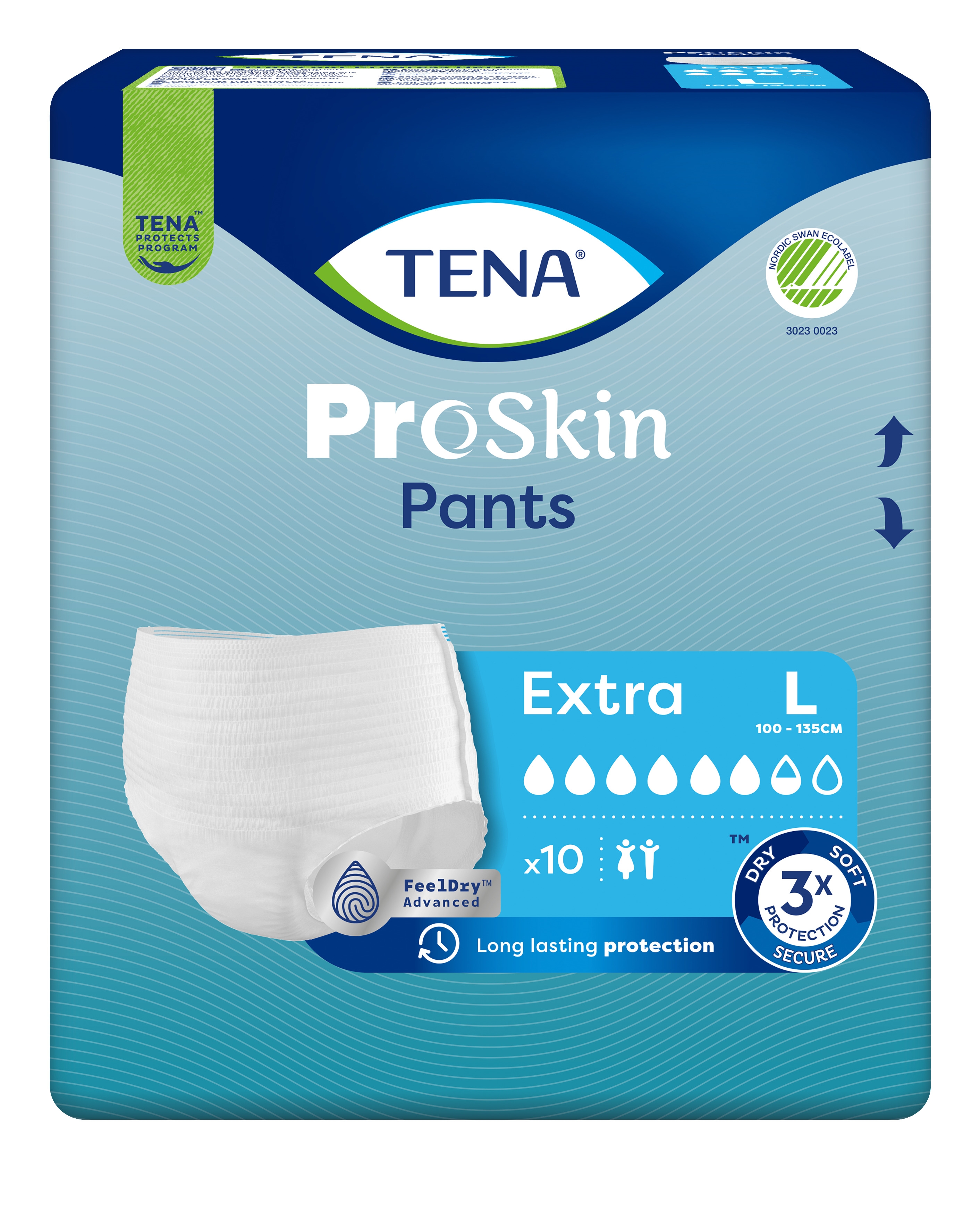 TENA Pants Extra biksītes L izmērs, 10 gab. - Produkta attēls 