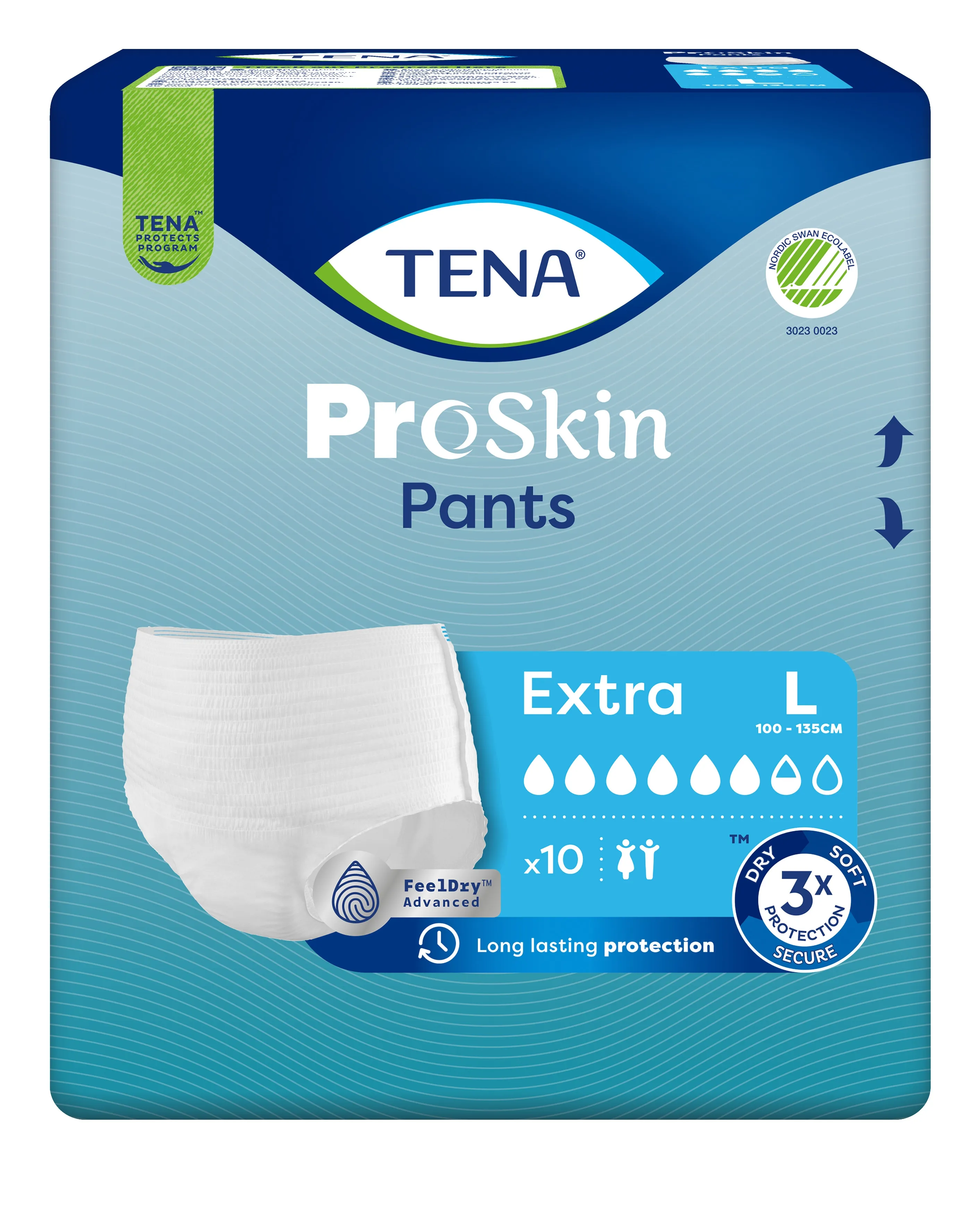 TENA Pants Extra biksītes L izmērs, 10 gab. - Produkta attēls 