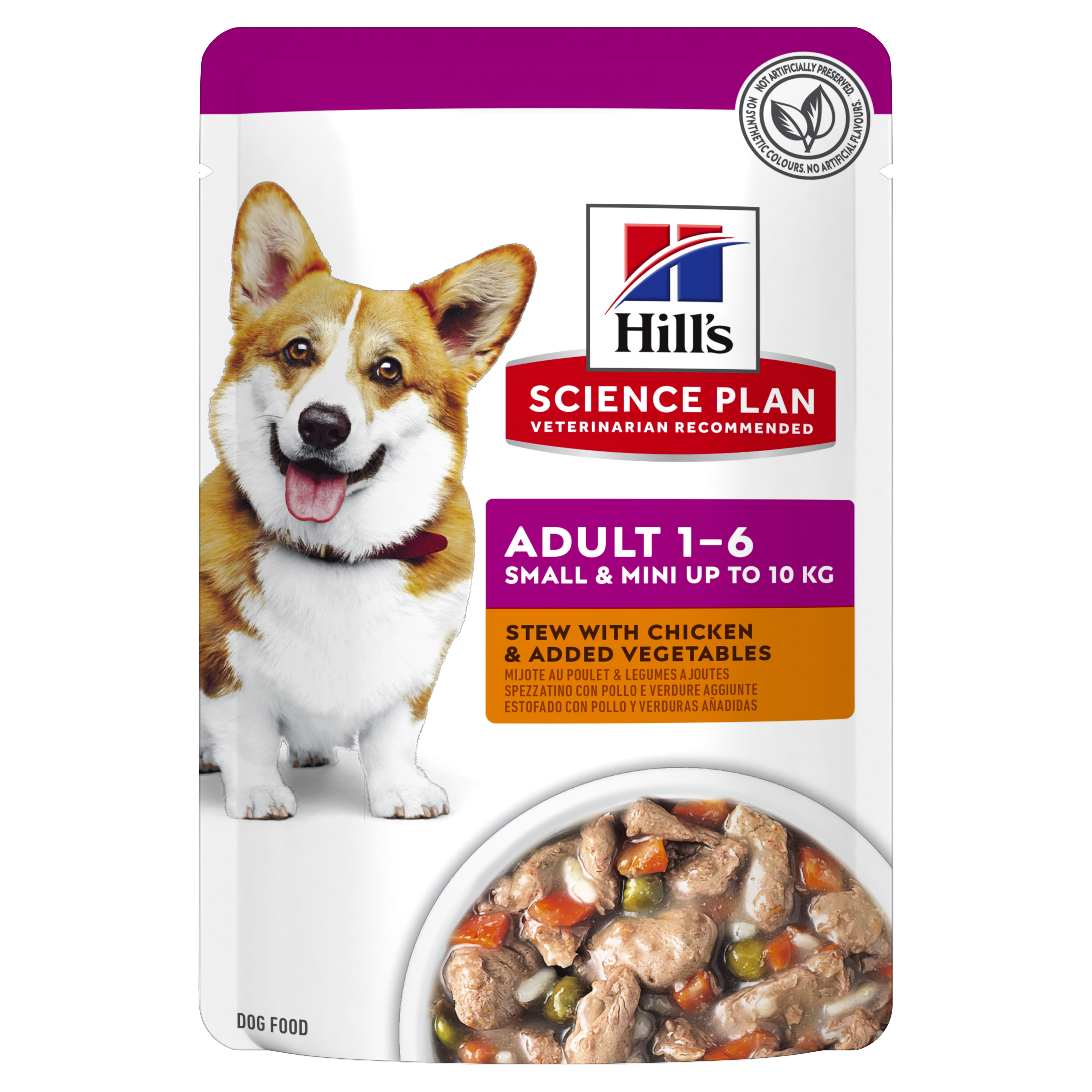 Hills suņu konservēta barība Small&Mini vista/dārzeņi 80g N12 - Produkta attēls 