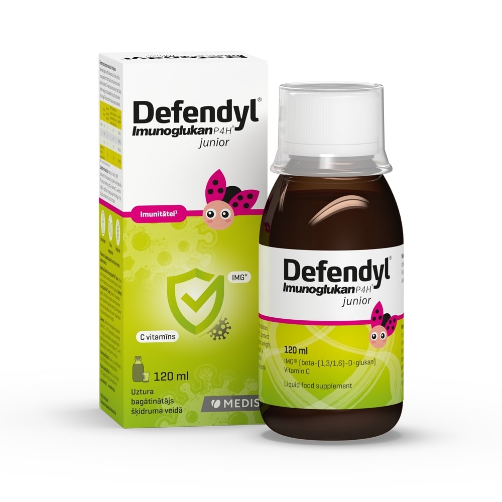 DEFENDYL® Imunoglukan P4H Junior šķidrums, 120 ml - Produkta attēls 
