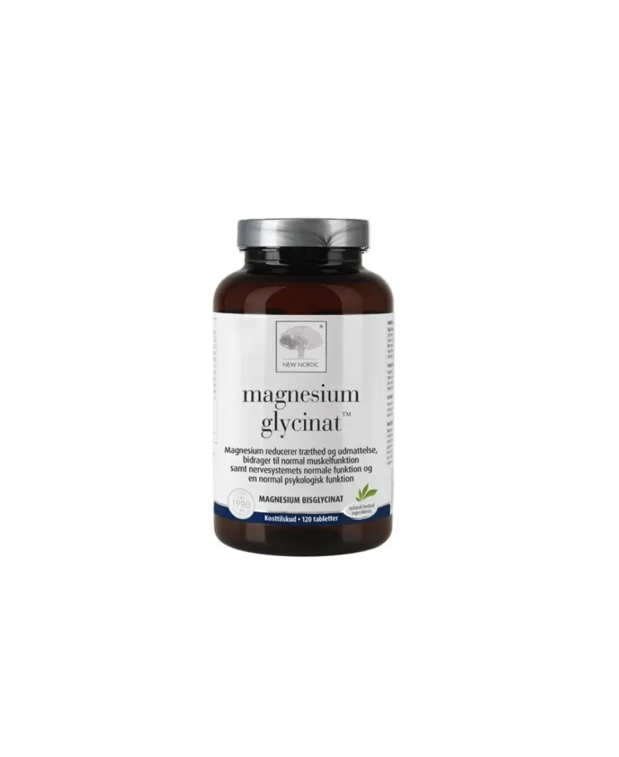 NEW NORDIC Magnesium Glycinat tabletes, 120 gab - Produkta attēls 