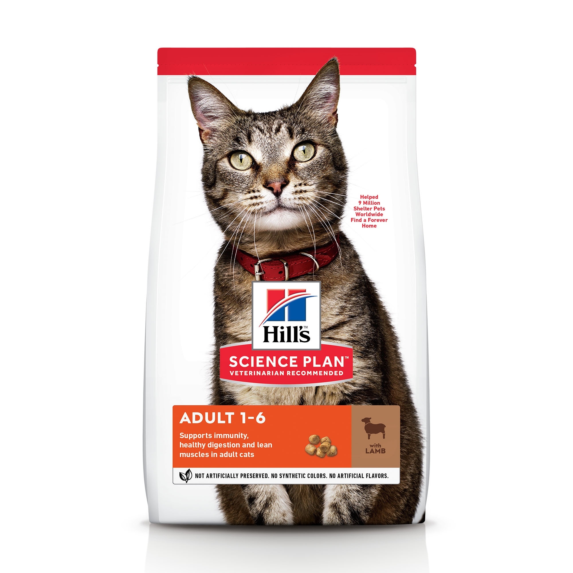 Hills kaķu sausā barība jērs&rīsi 3kg - Produkta attēls 