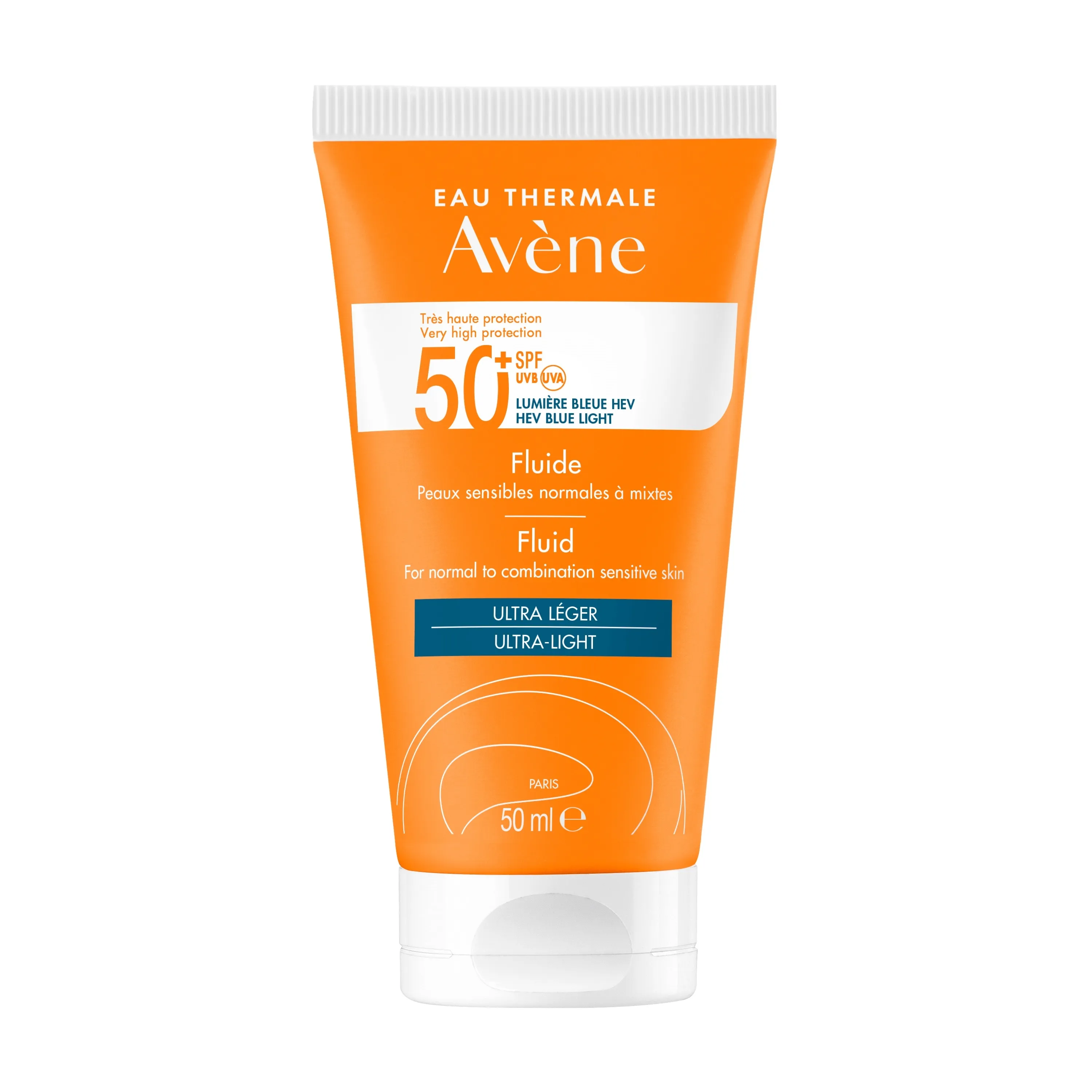 AVENE Sun SPF50+ aizsarglīdzeklis fluīds normālai sejas ādai, 50ml - Produkta attēls 3