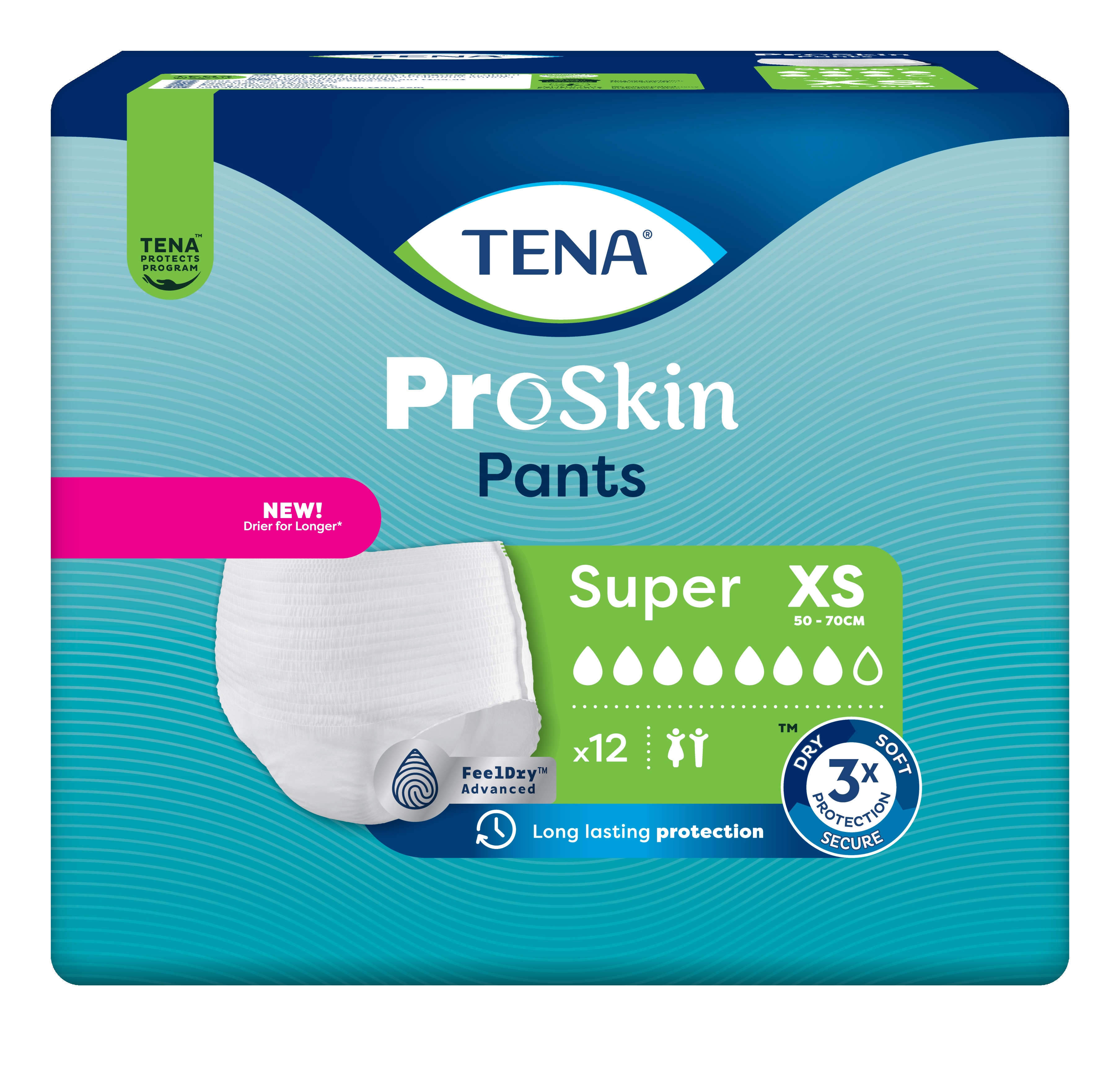 TENA Pants Super biksītes XS izmērs, 12 gab. - Produkta attēls 