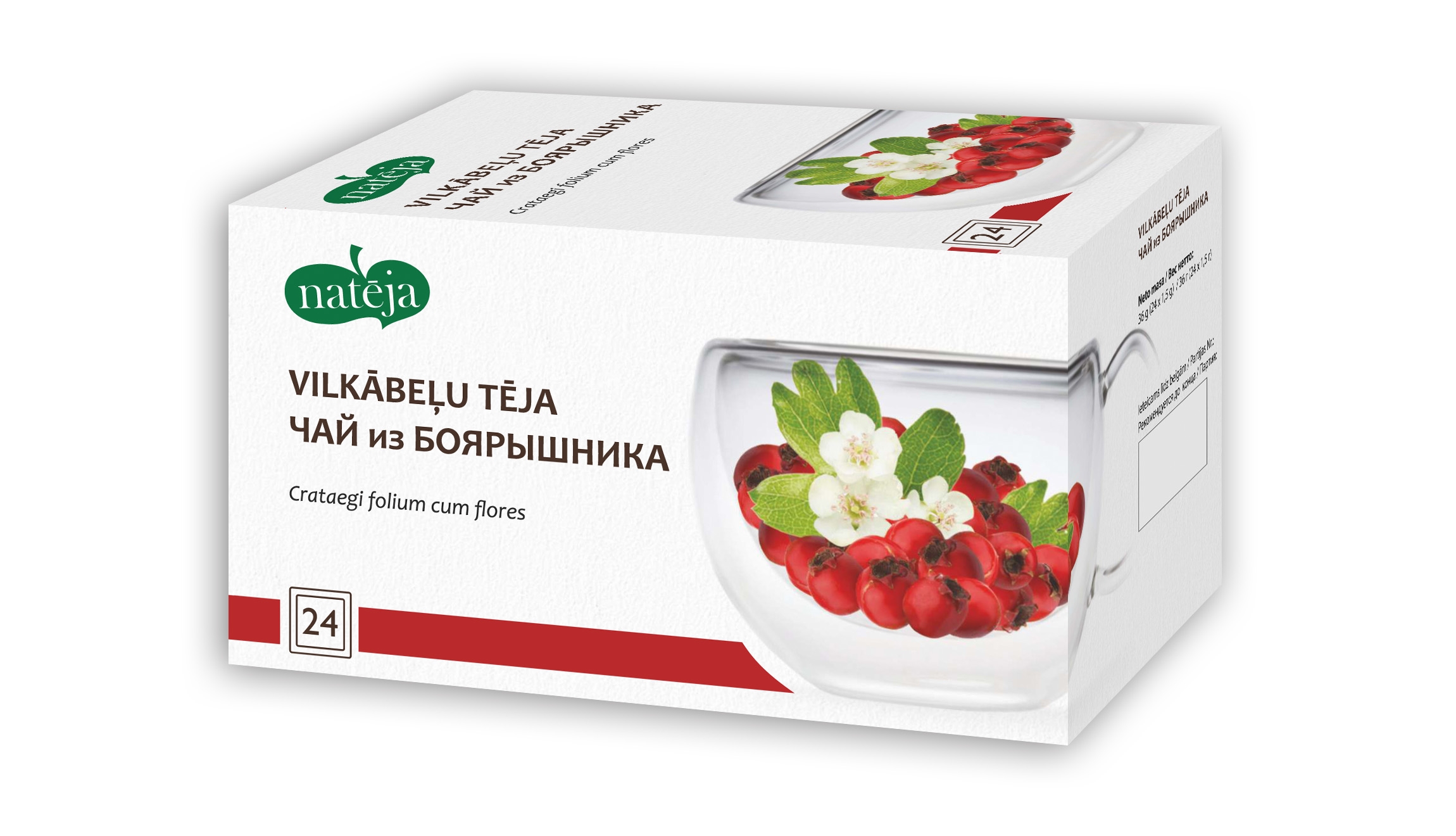 NATĒJA Vilkābeles tēja, 24 gab - Produkta attēls 