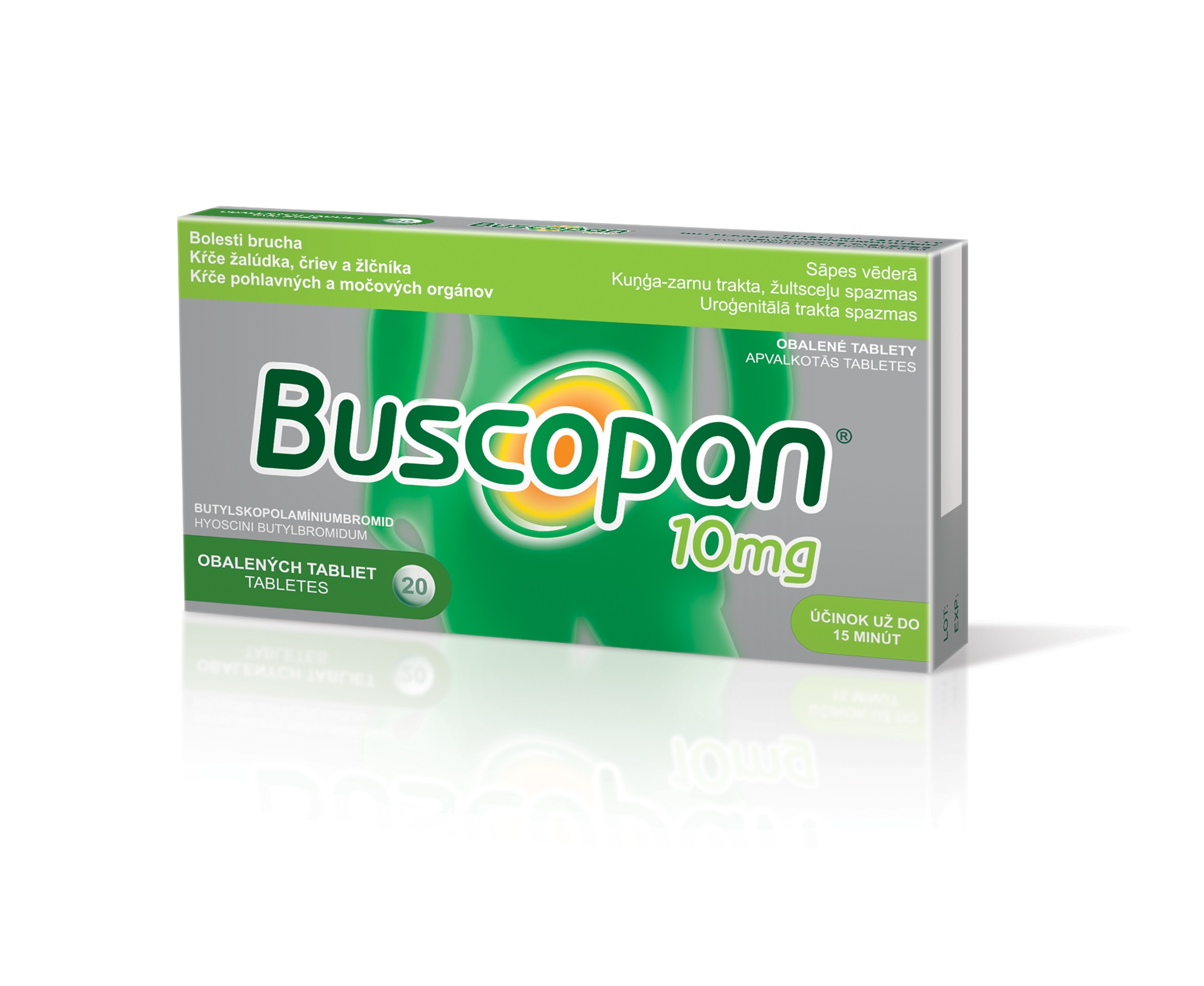 BUSCOPAN 10MG APV TBL N20 - Produkta attēls 