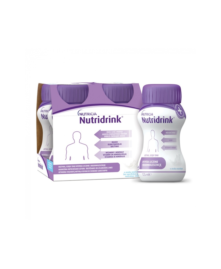 NUTRIDRINK Protein Neutral 125 ml, 4 gab - Produkta attēls 
