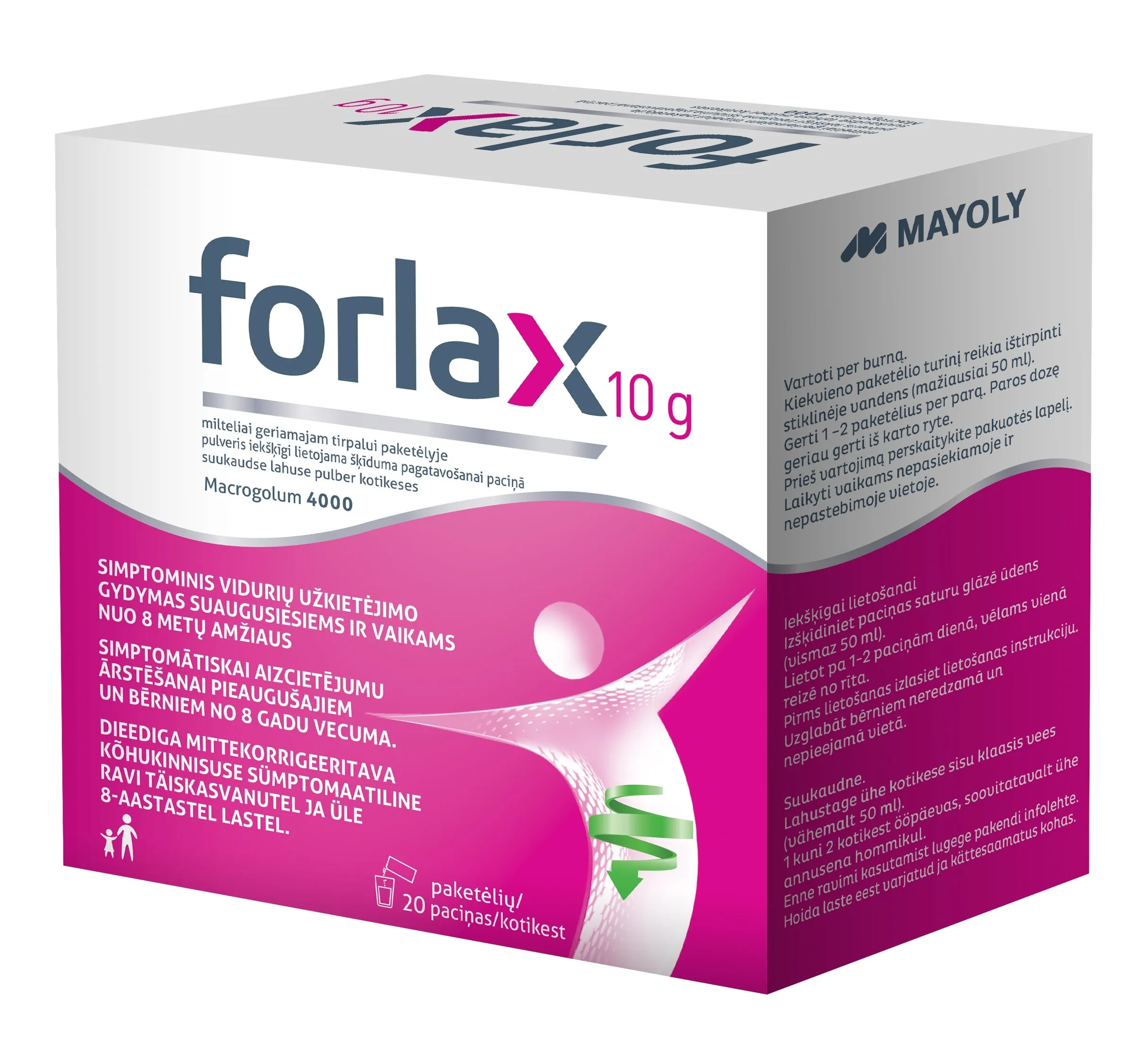 FORLAX 10 g pulveris, 20 gab. - Produkta attēls 