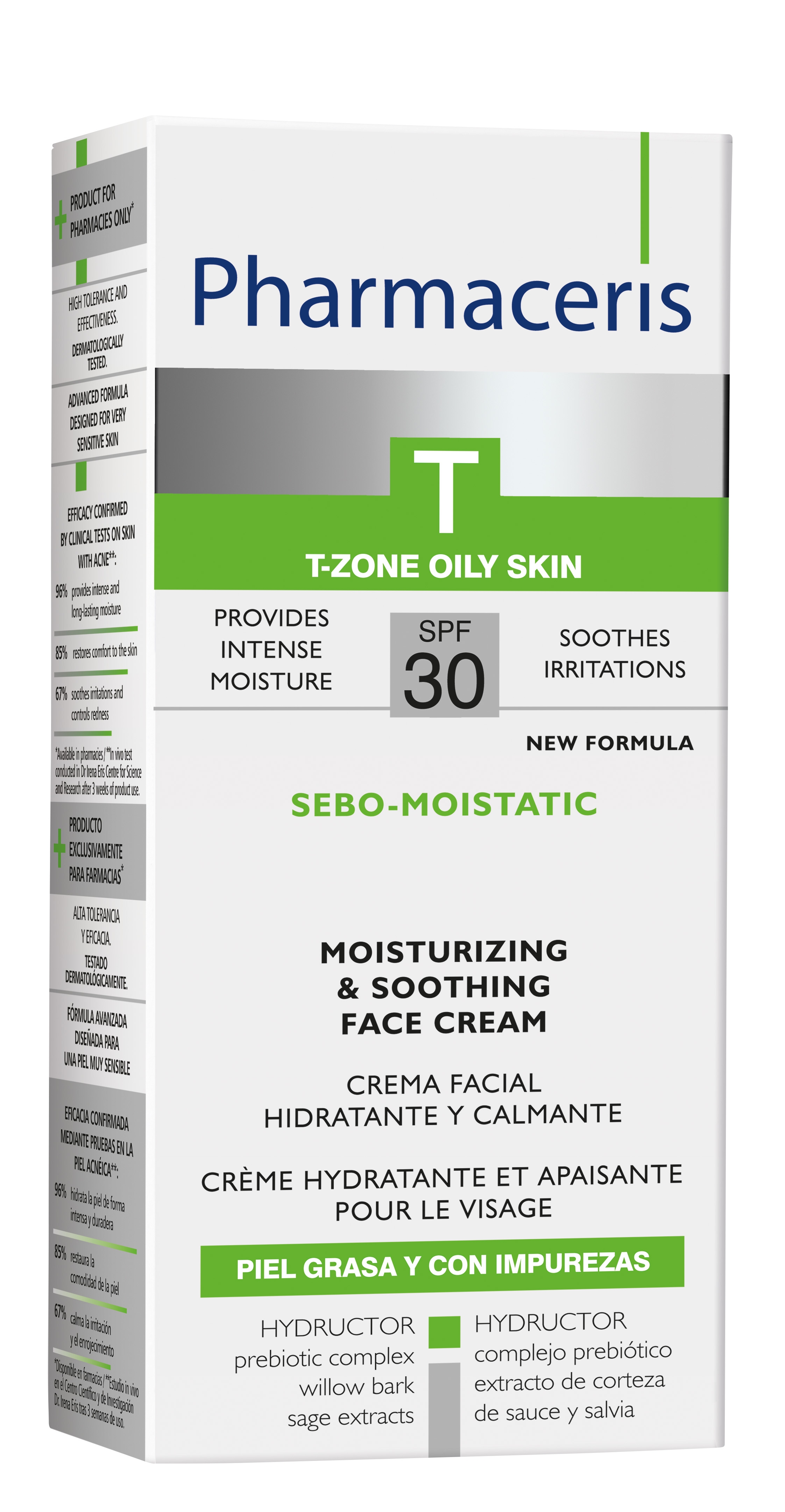PHARMACERIS T.Sebo-Moistatic SPF30 mitrinošs dienas krēms, 50 ml - Produkta attēls 