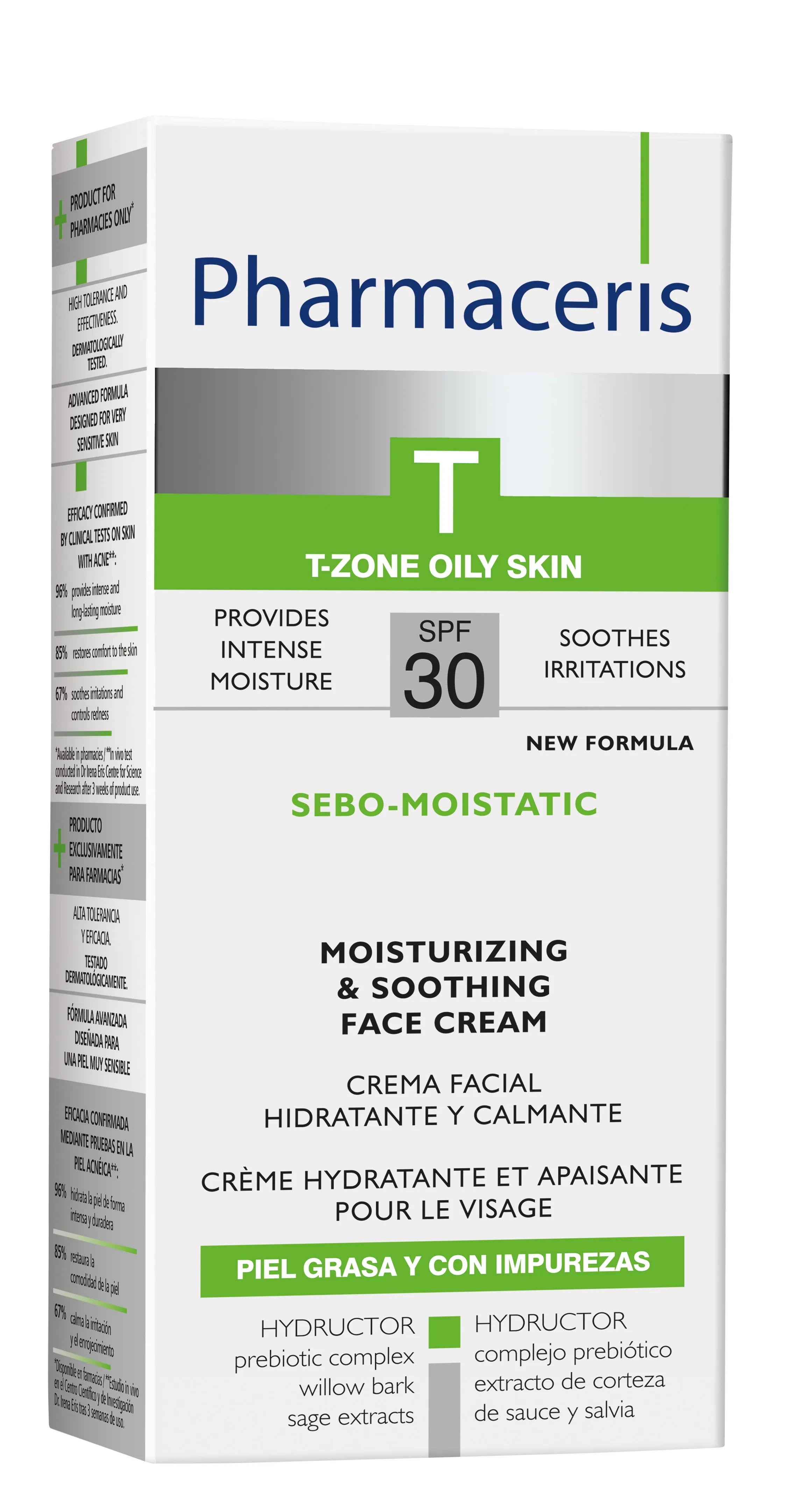 PHARMACERIS T.Sebo-Moistatic SPF30 mitrinošs dienas krēms, 50 ml - Produkta attēls 