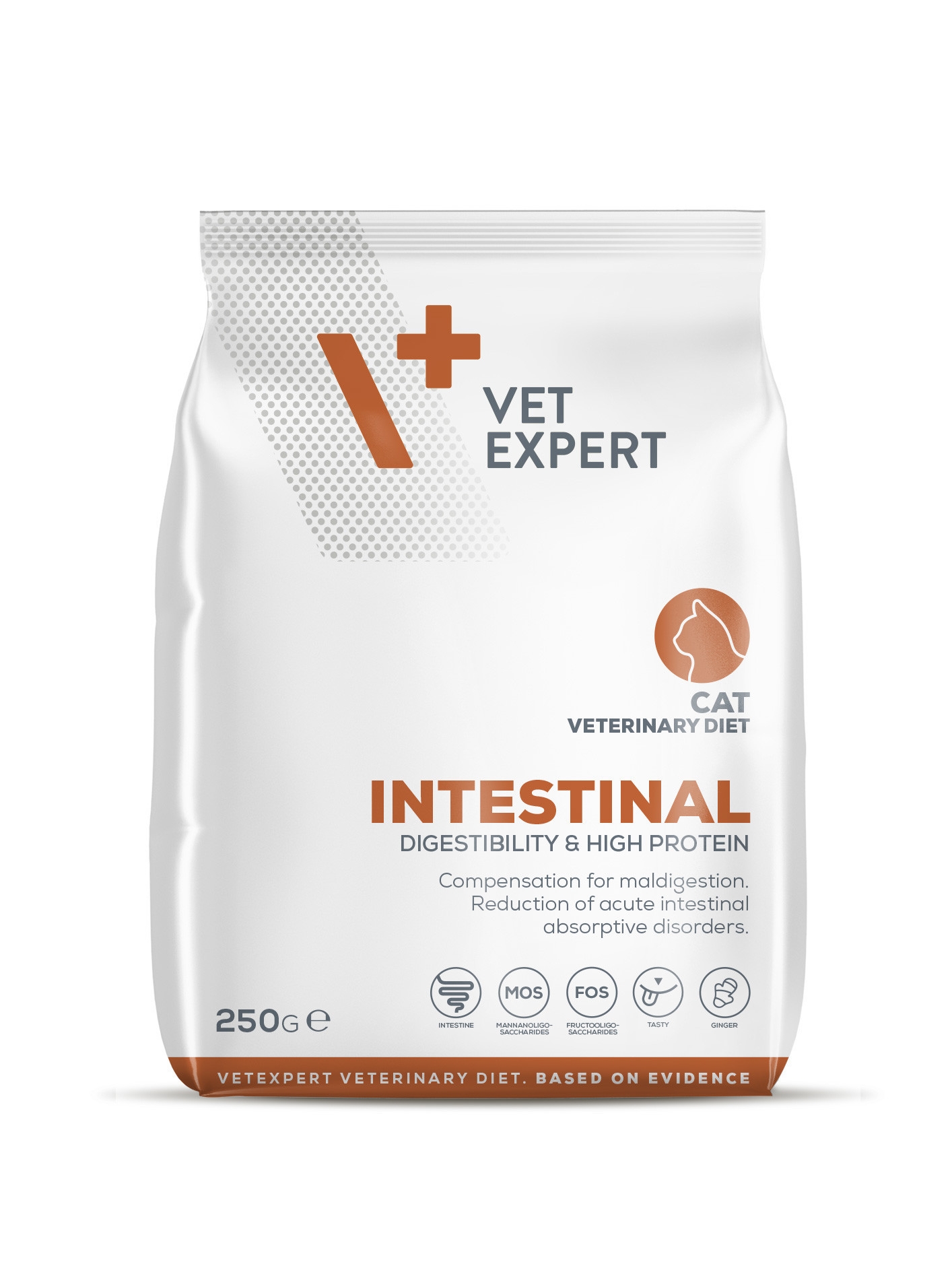 4T VD KAĶU INTESTINAL SAUSĀ B 250G - Produkta attēls 