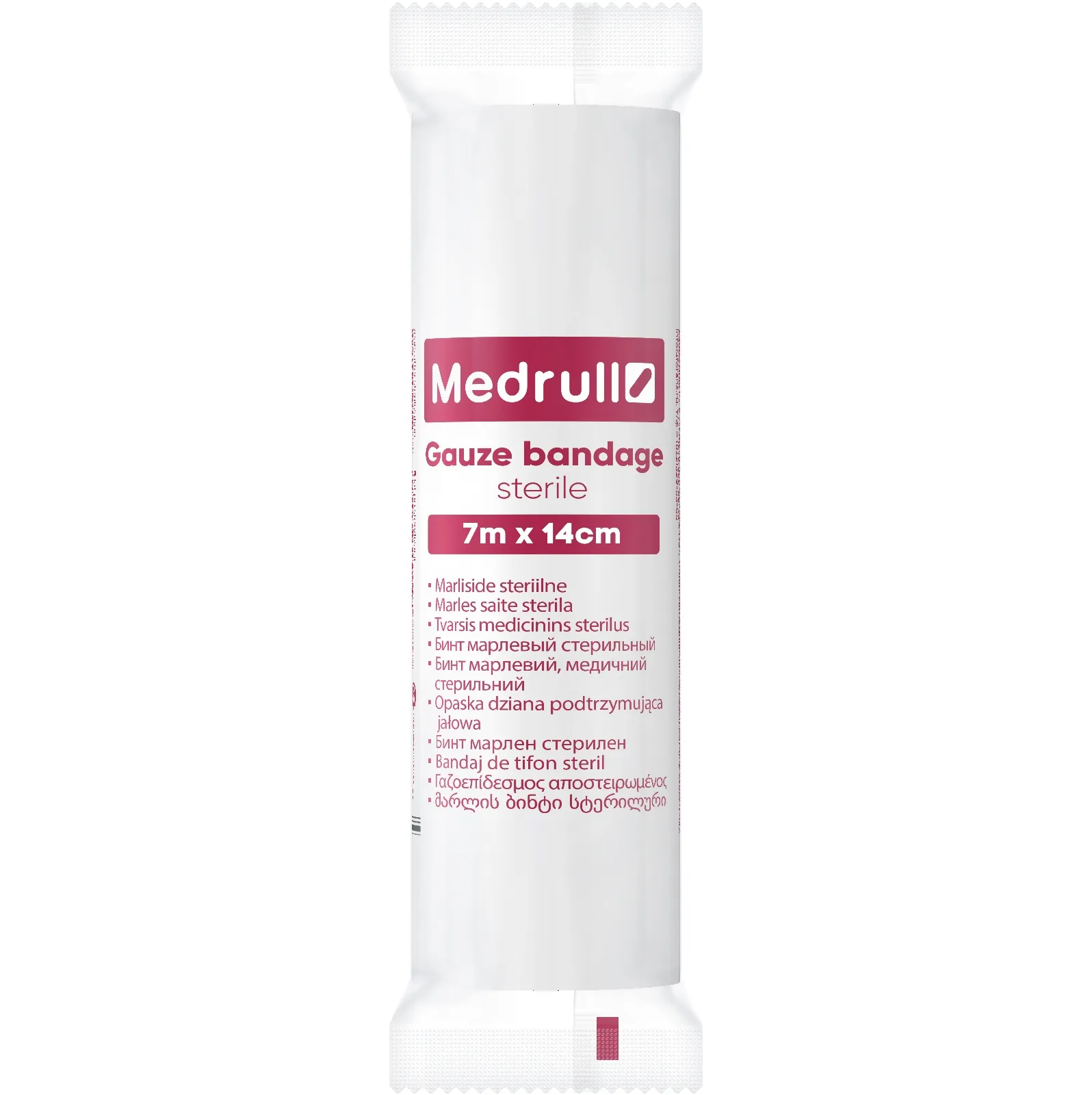 MEDRULL Saite marles sterila, 7 m x 14 cm - Produkta attēls 