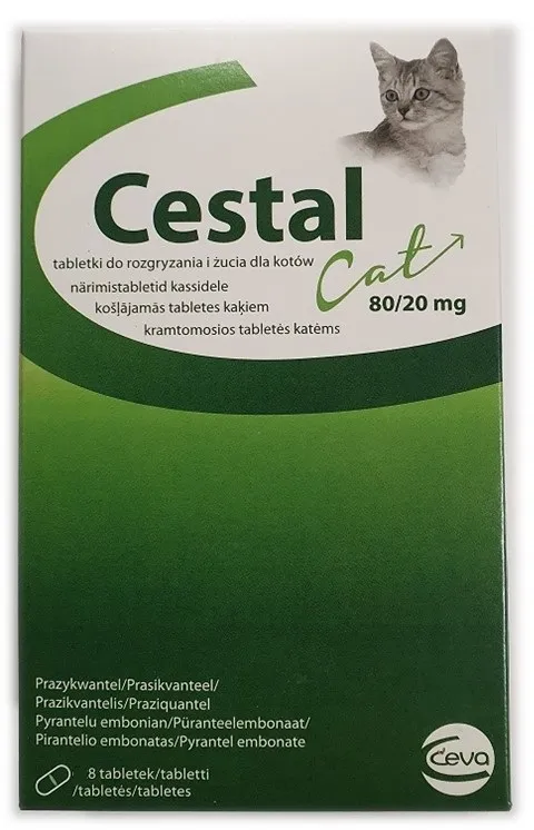 CESTAL CAT 80/20MG TABLETES N8 KAĶIEM - Produkta attēls 