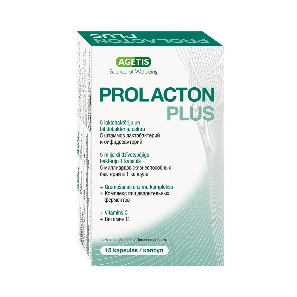 Prolacton Plus, 15 kapsulas - Produkta attēls 