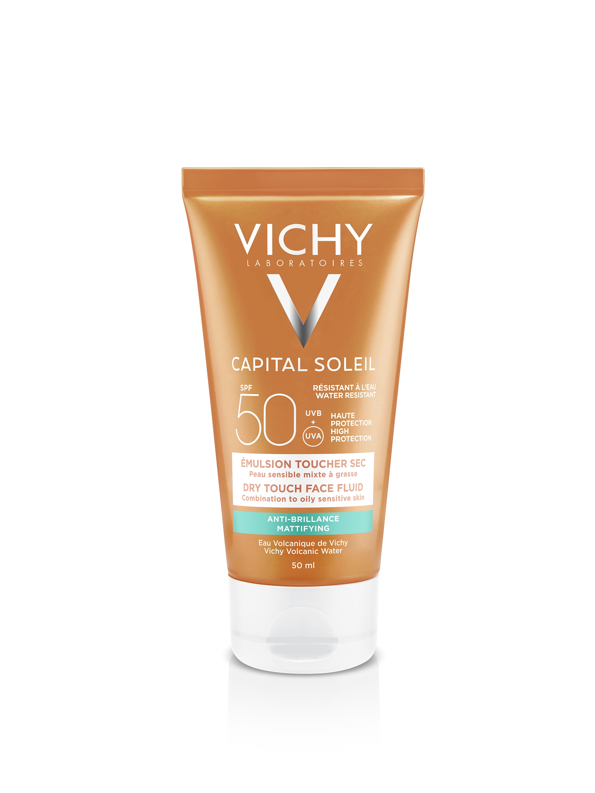 VICHY CAPITAL SOLEIL matējošais sejas krēms SPF 50, 50 ml - Produkta attēls 