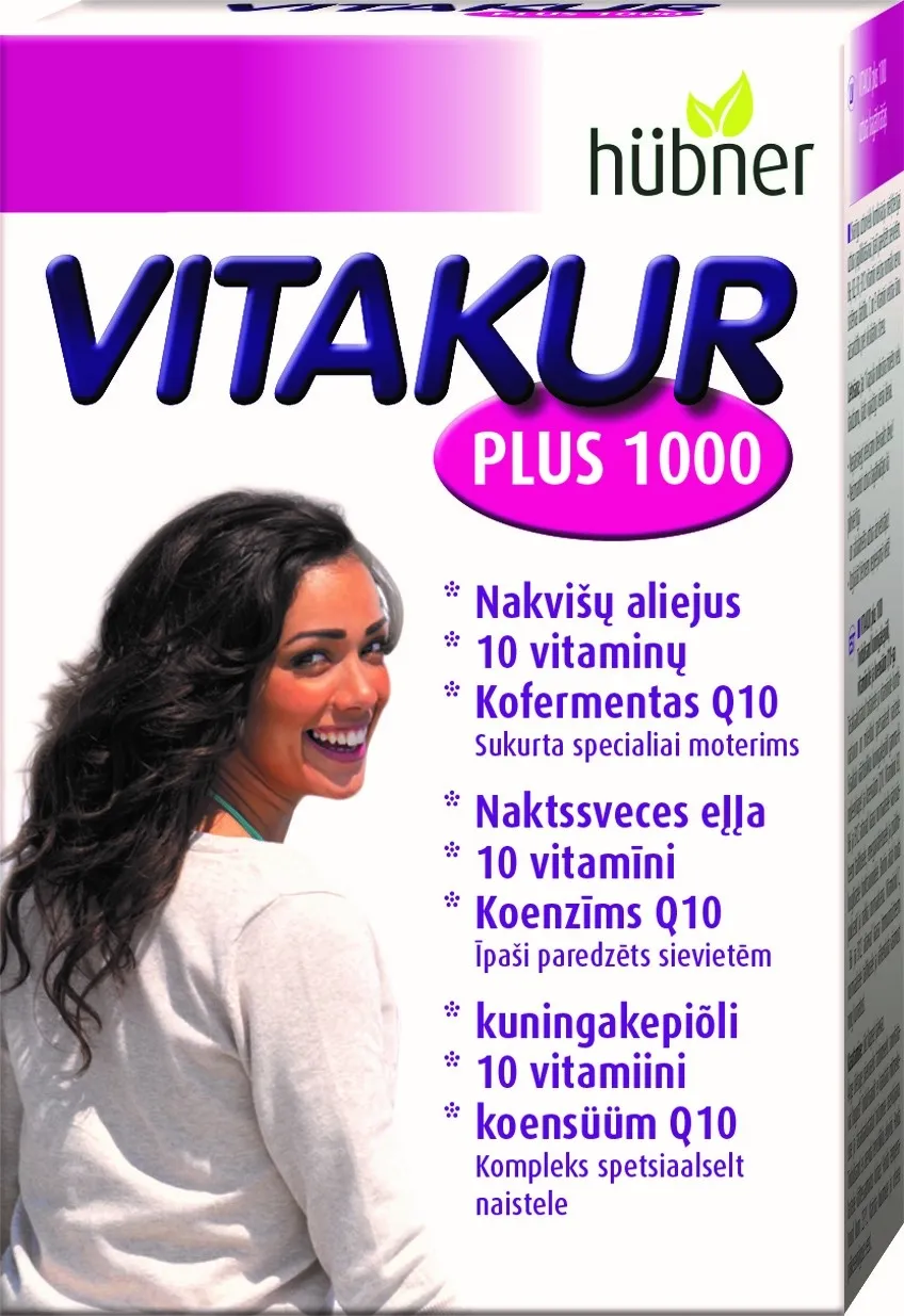 VITAKUR Plus 1000 kapsulas, 30 gab. - Produkta attēls 