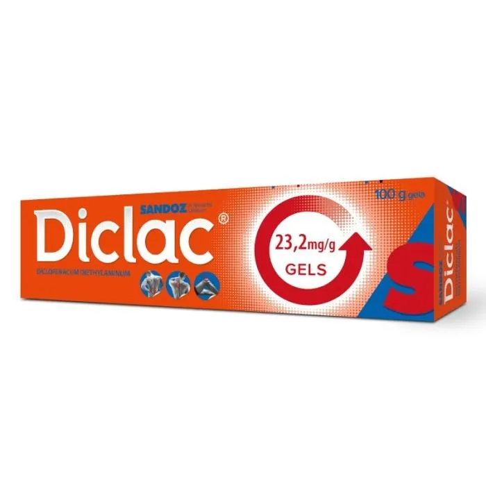 DICLAC® 23,2 mg/g gēls, 100 g - Produkta attēls 