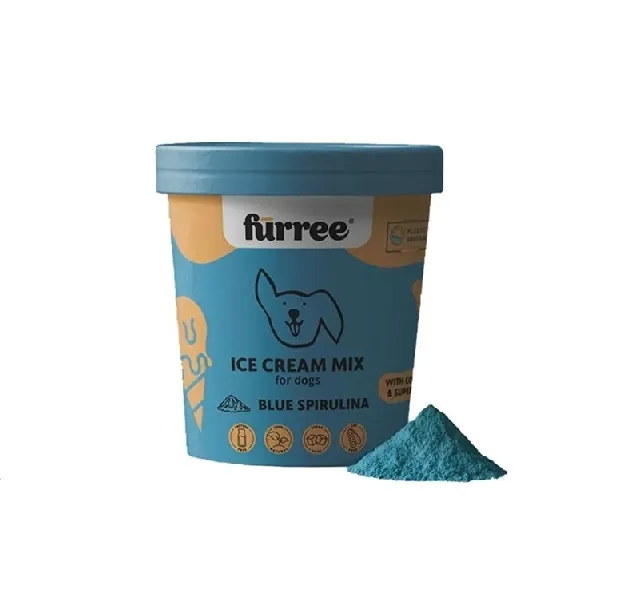Fürree saldējuma pulveris Zilā spirulīna 60g (10 porcijas) suņiem - Produkta attēls 
