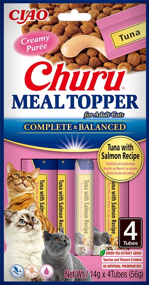 Churu Meal Topper mērce kaķiem, tuncis&lasis 56g (14gx4) N12 - Produkta attēls 