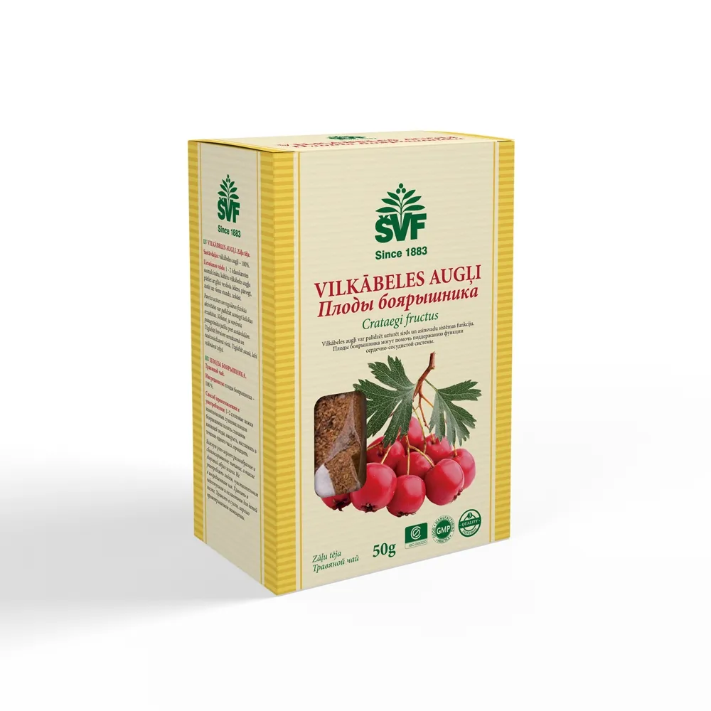 Tēja VILKĀBELES (Crataegus monogyna) augļi, 50g - Produkta attēls 
