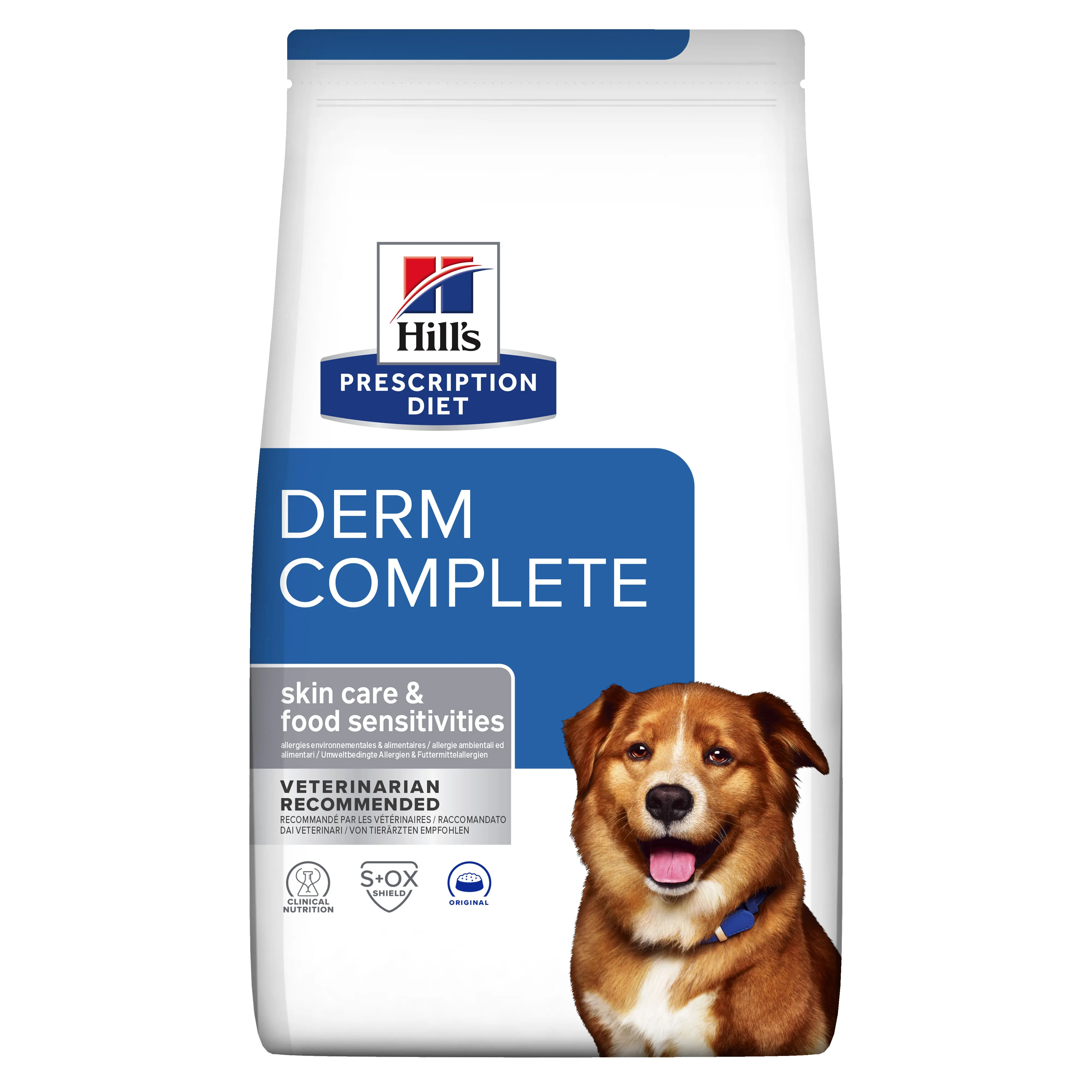 Hills PD suņu sausā barība Derm Complete 4kg - Produkta attēls 